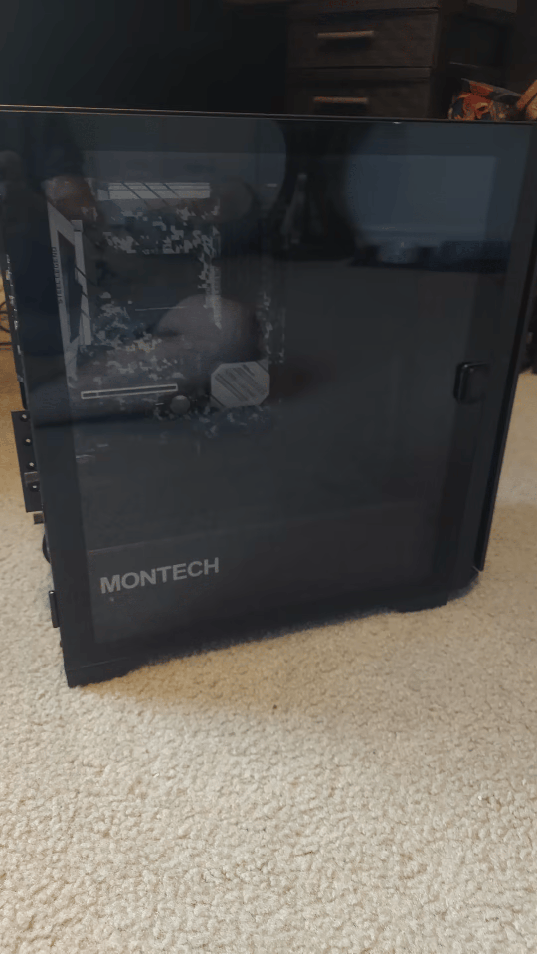Gaming Motherboard and Case, ASROCK b450m Steel Legend, Montech Air 100