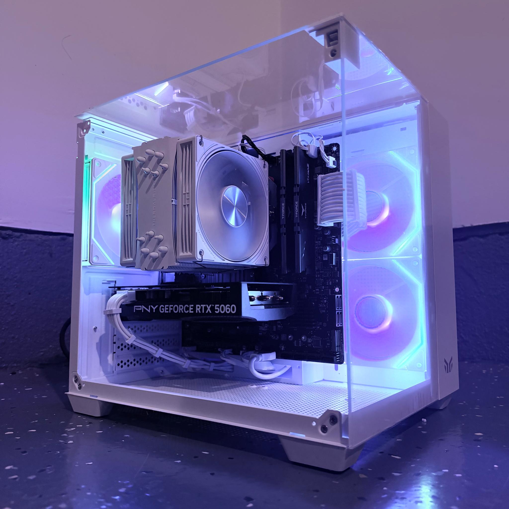 🌈"Frozen Opal"⚪️| 1080p Gaming | RTX 5060 | Ryzen 5 5500 | 16GB Ram | 1TB Storage | Free Shipping