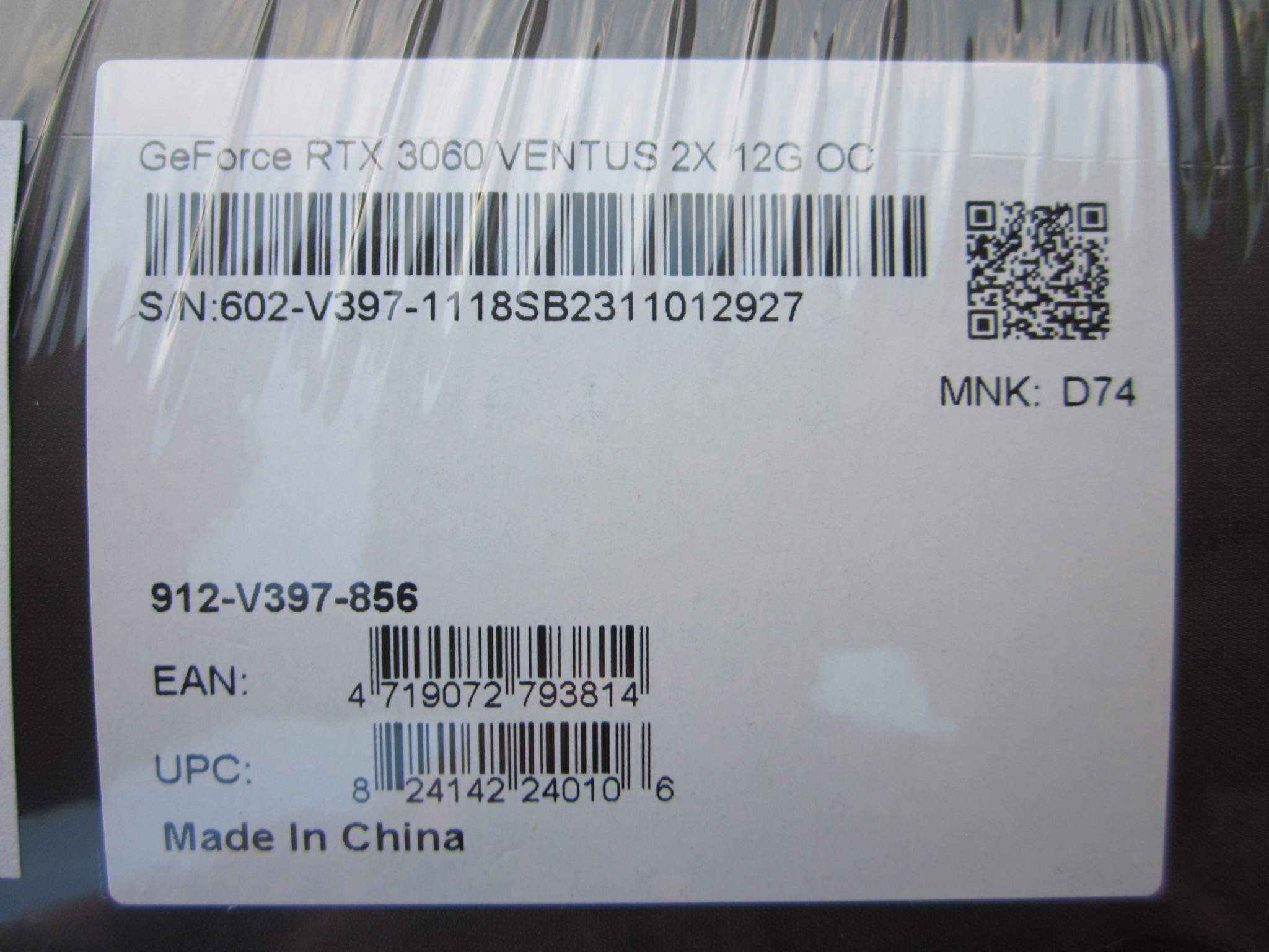 NEW! MSI NVIDIA RTX 3060 12GB Ventus 2X OC PCIe 4.0 Video Card