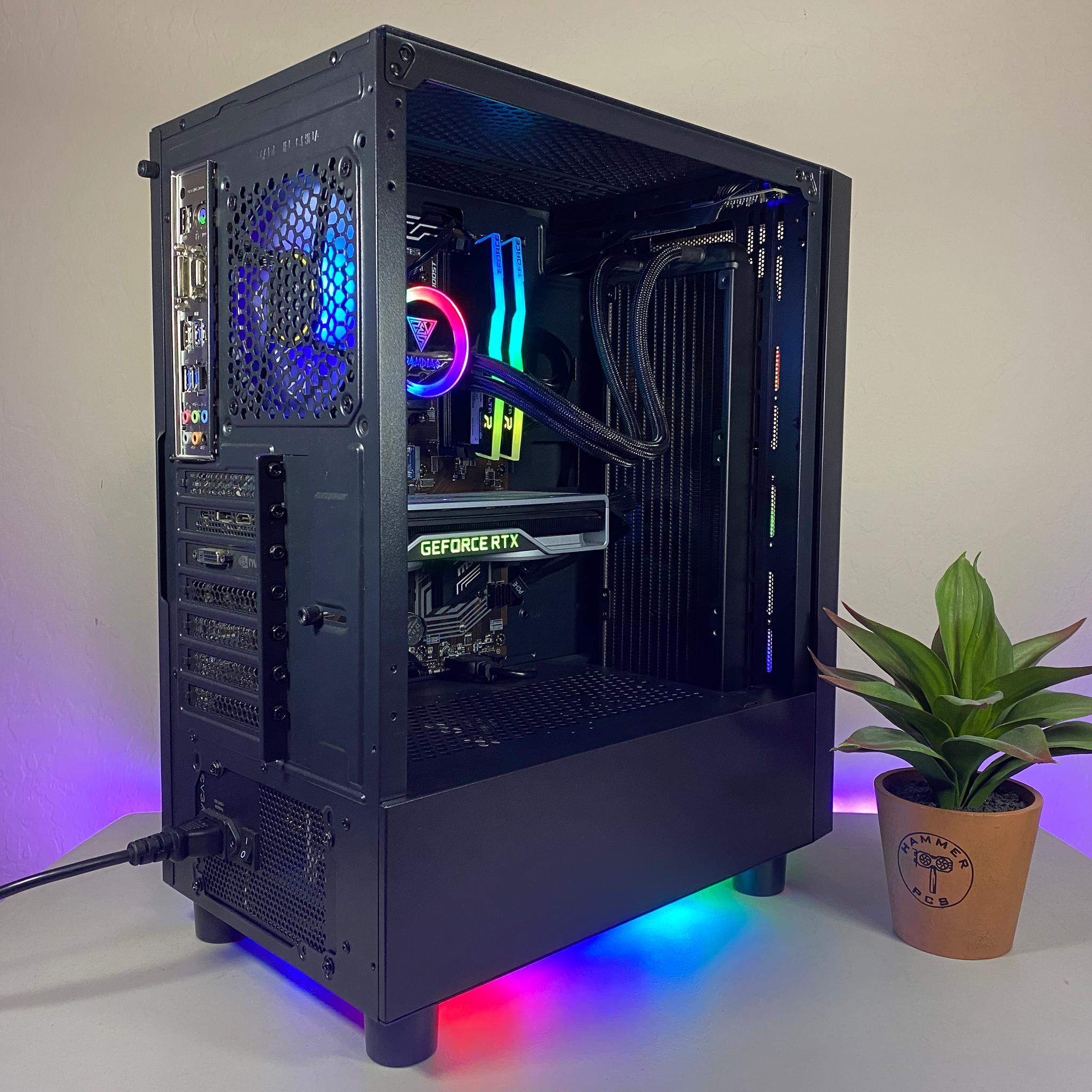 Custom Built High End 32GB RAM RYZEN 5 NVIDIA 2070 Water Cooled Gaming PC Computer