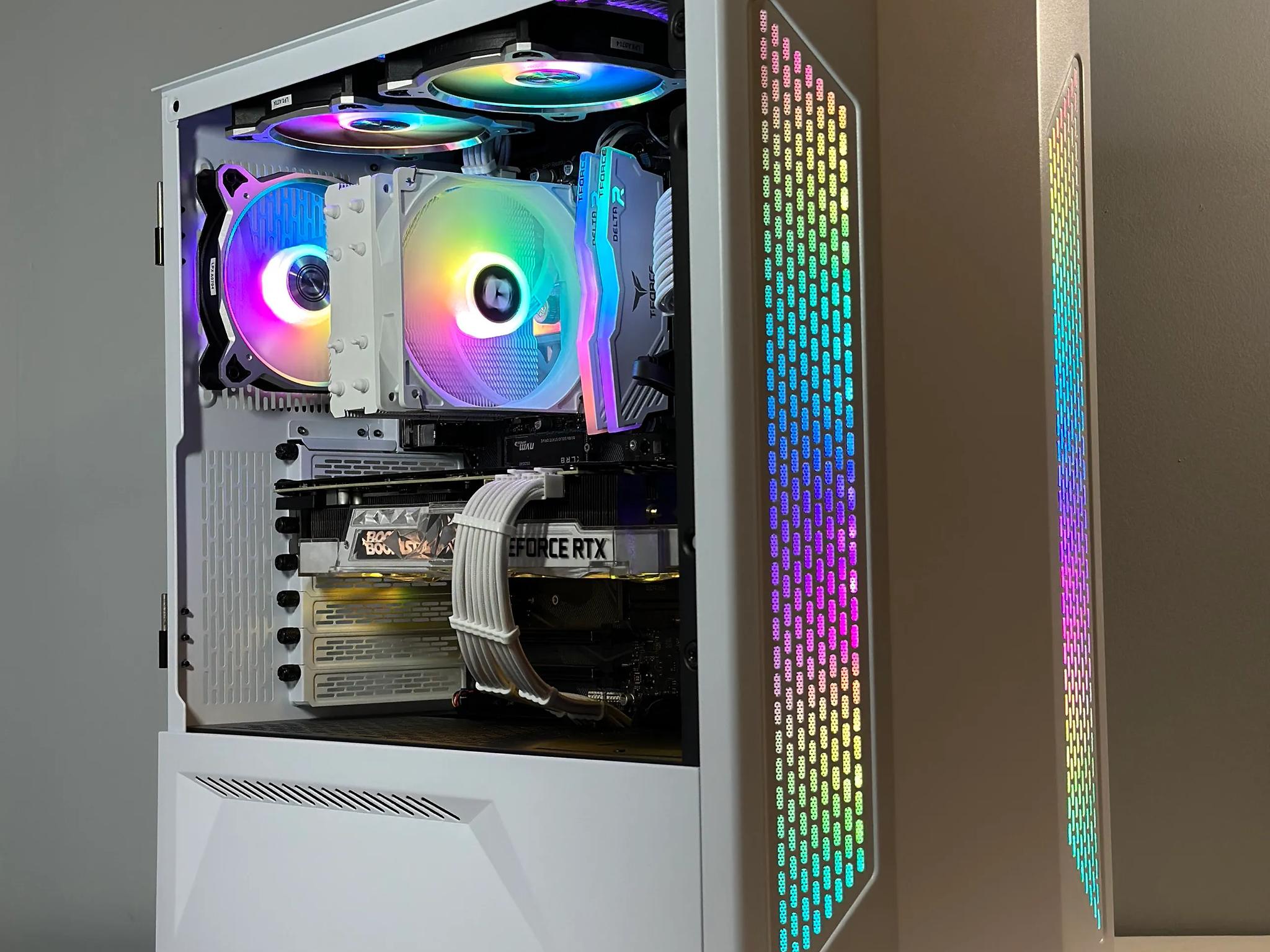 RTX 3070 | Intel i7 11700F | 16GB RAM | 1TB SSD | Custom White Gaming PC WIFI WIN10