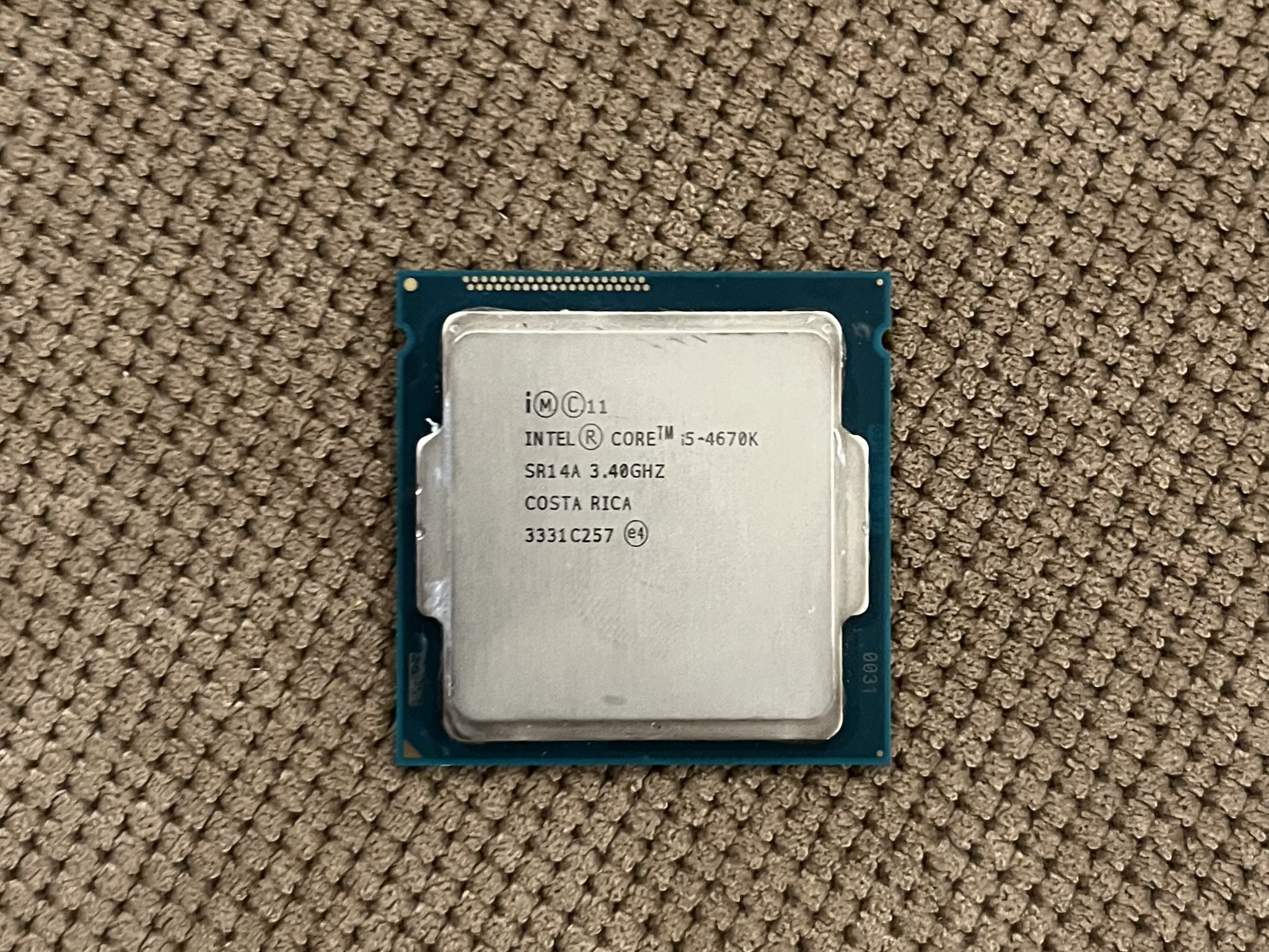 Intel Core i5-4670k (4c/4t) CPU