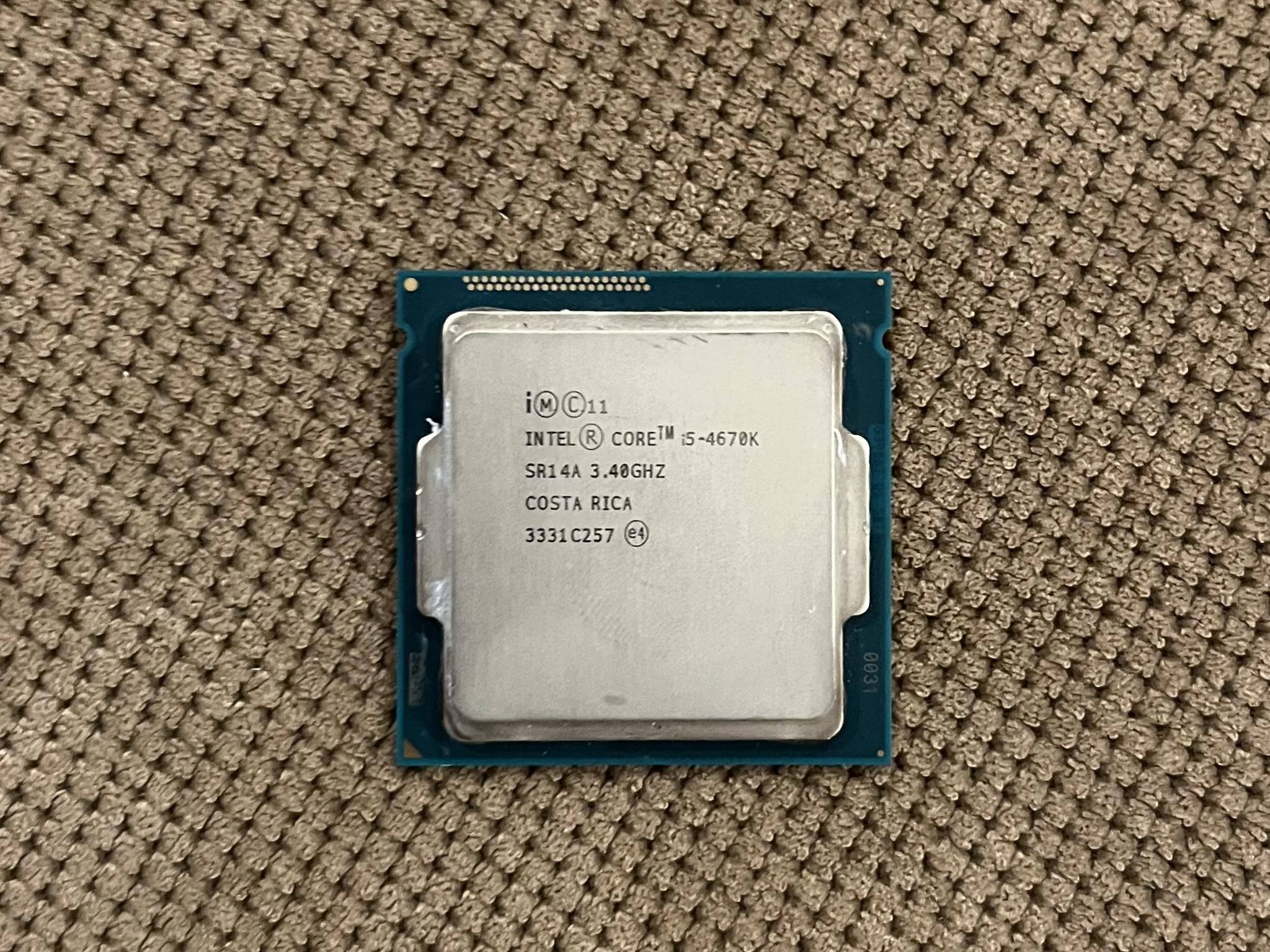 Intel Core i5-4670k (4c/4t) CPU
