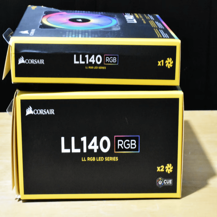 CORSAIR - LL Series 140mm Case Cooling Fan Kit with RGB lighting Pack with 3 fans