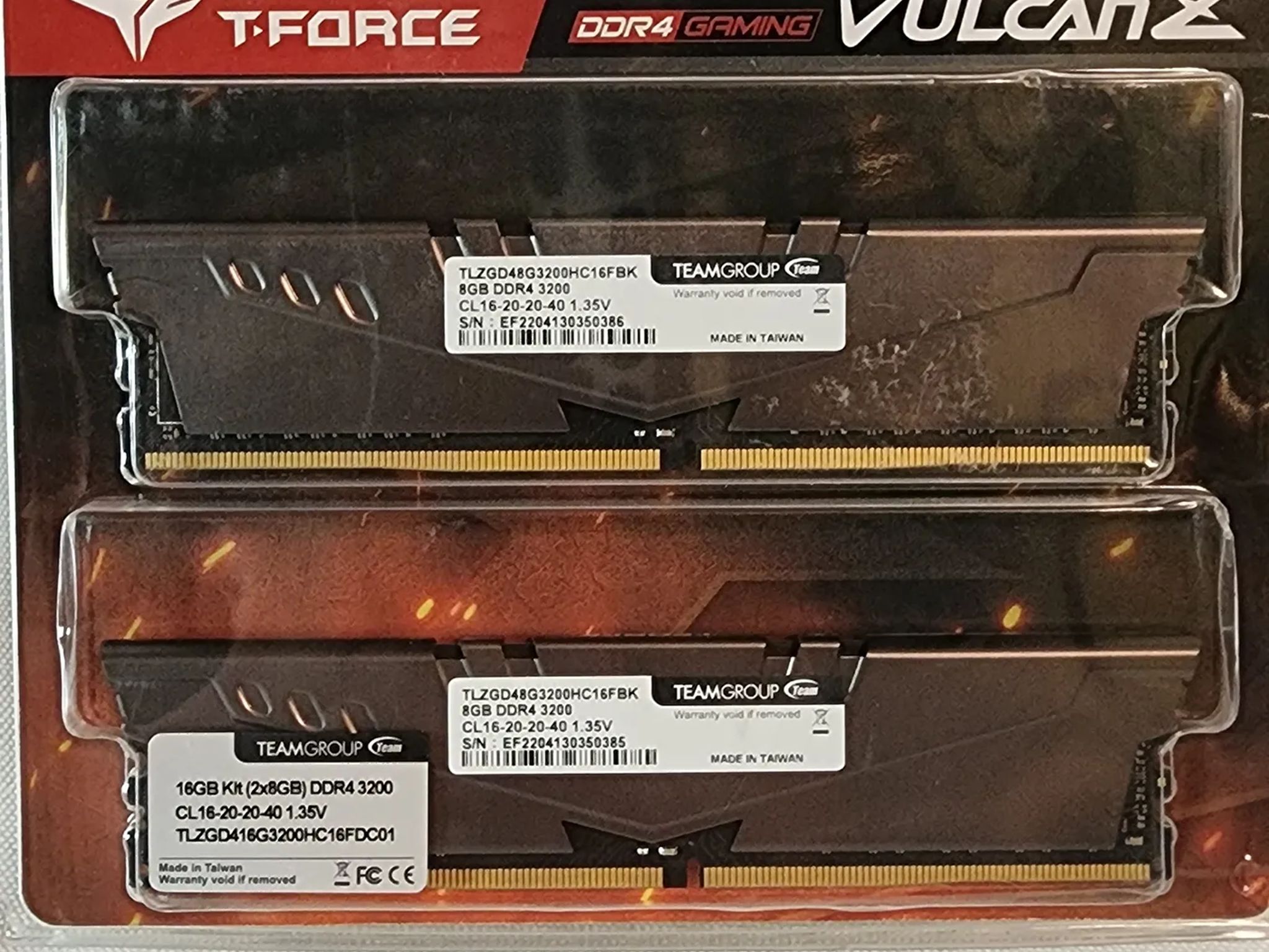 T-Force 16GB 3200mx DDR4 Ram