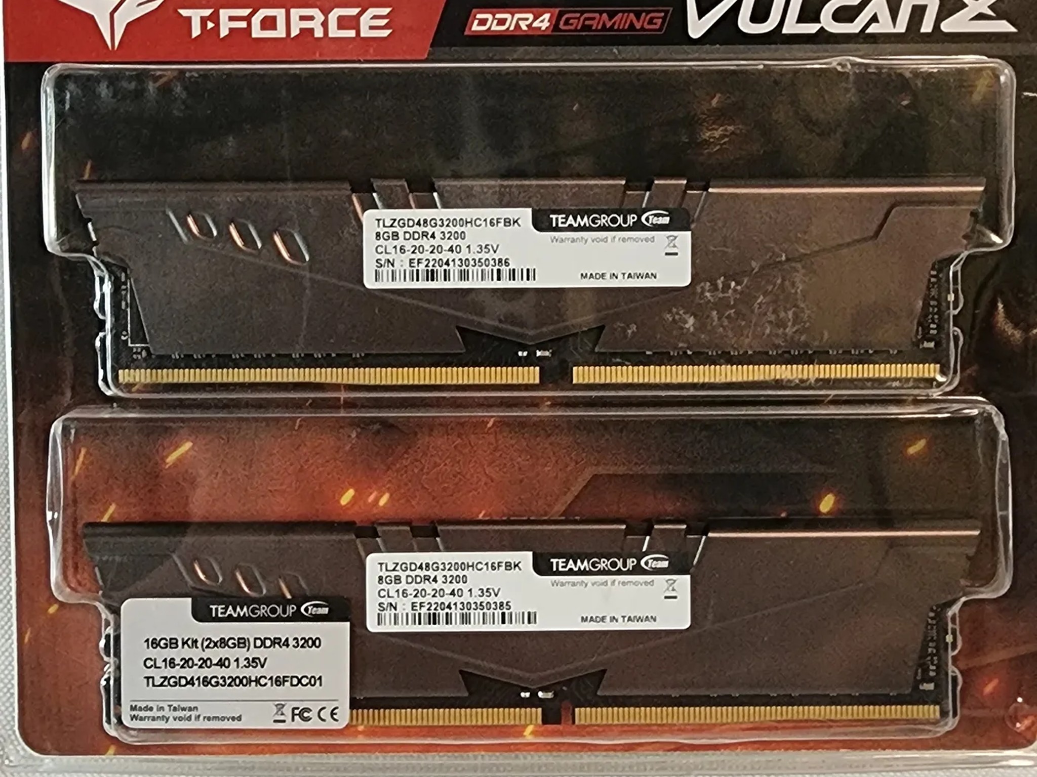 T-Force 16GB 3200mx DDR4 Ram
