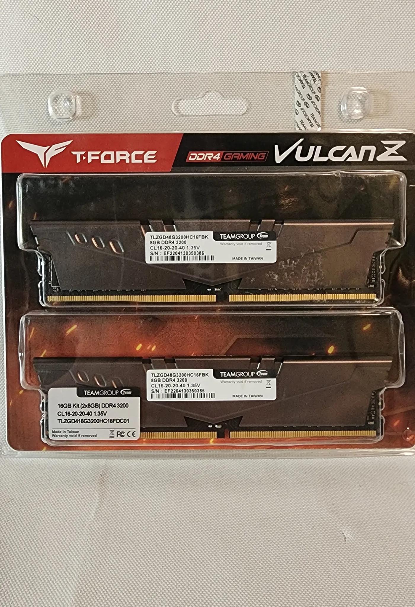 T-Force 16GB 3200mx DDR4 Ram