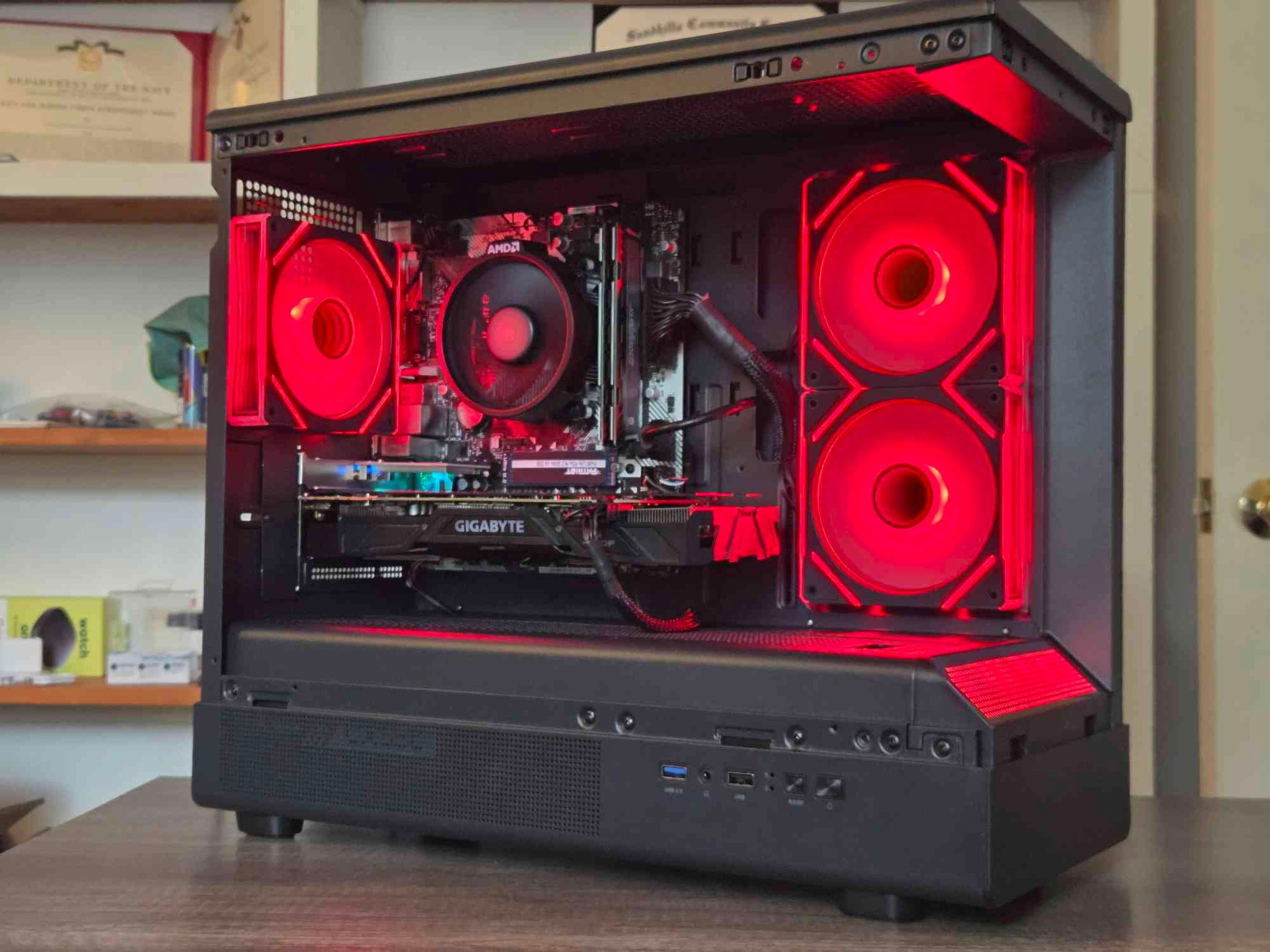 Black Gaming PC | GTX 1070 8GB | R5 2600 | 16GB | 500GB | Wi-Fi + BT | ARGB | 550W 80+ Bronze