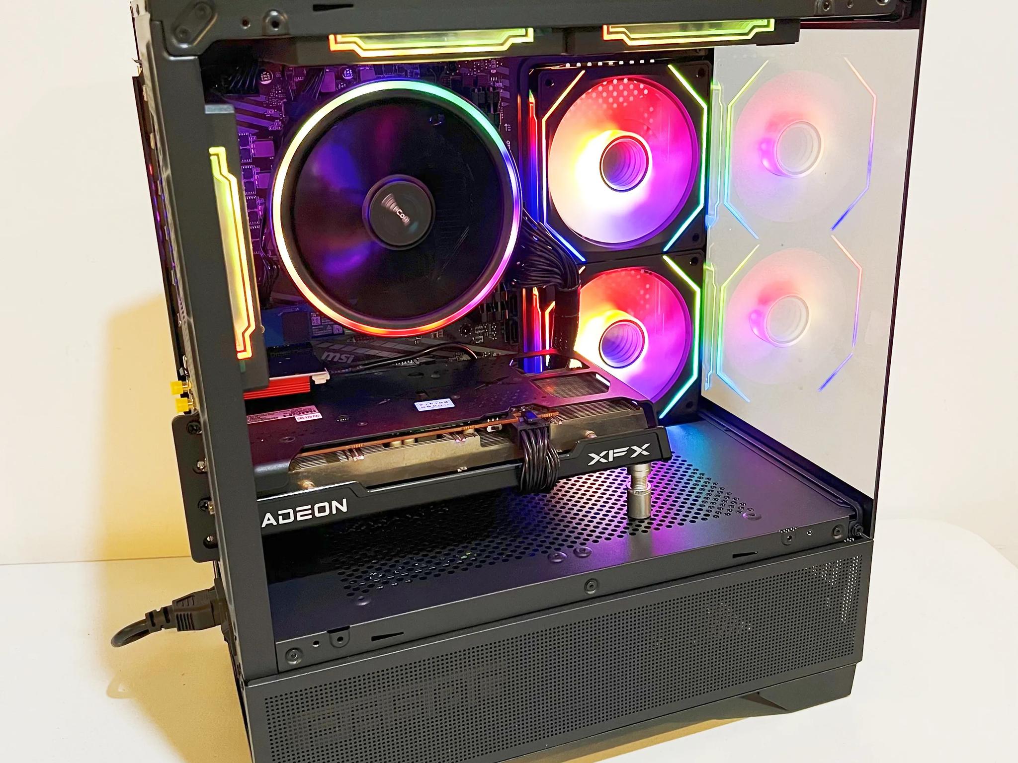 🔥Limited time🔥 RX 6600|R5-5600|1TB M.2|32GB RAM|ARGB Fans|-DepxTech Pre-Built PC