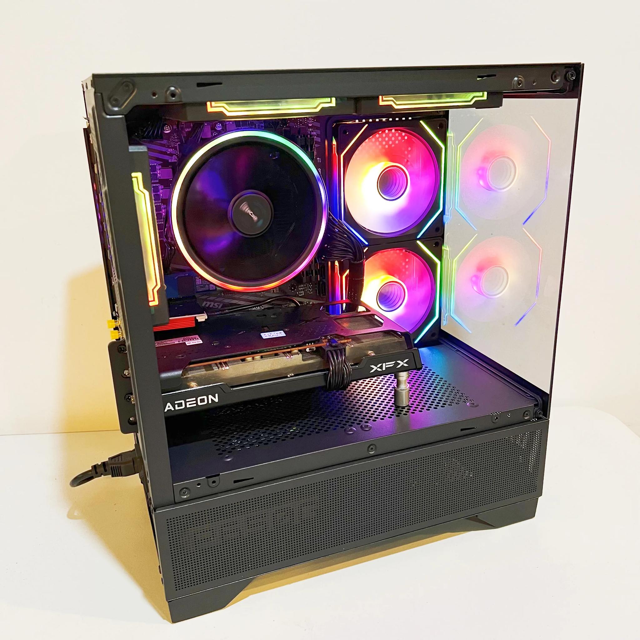 🔥Limited time🔥 RX 6600|R5-5600|1TB M.2|32GB RAM|ARGB Fans|-DepxTech Pre-Built PC