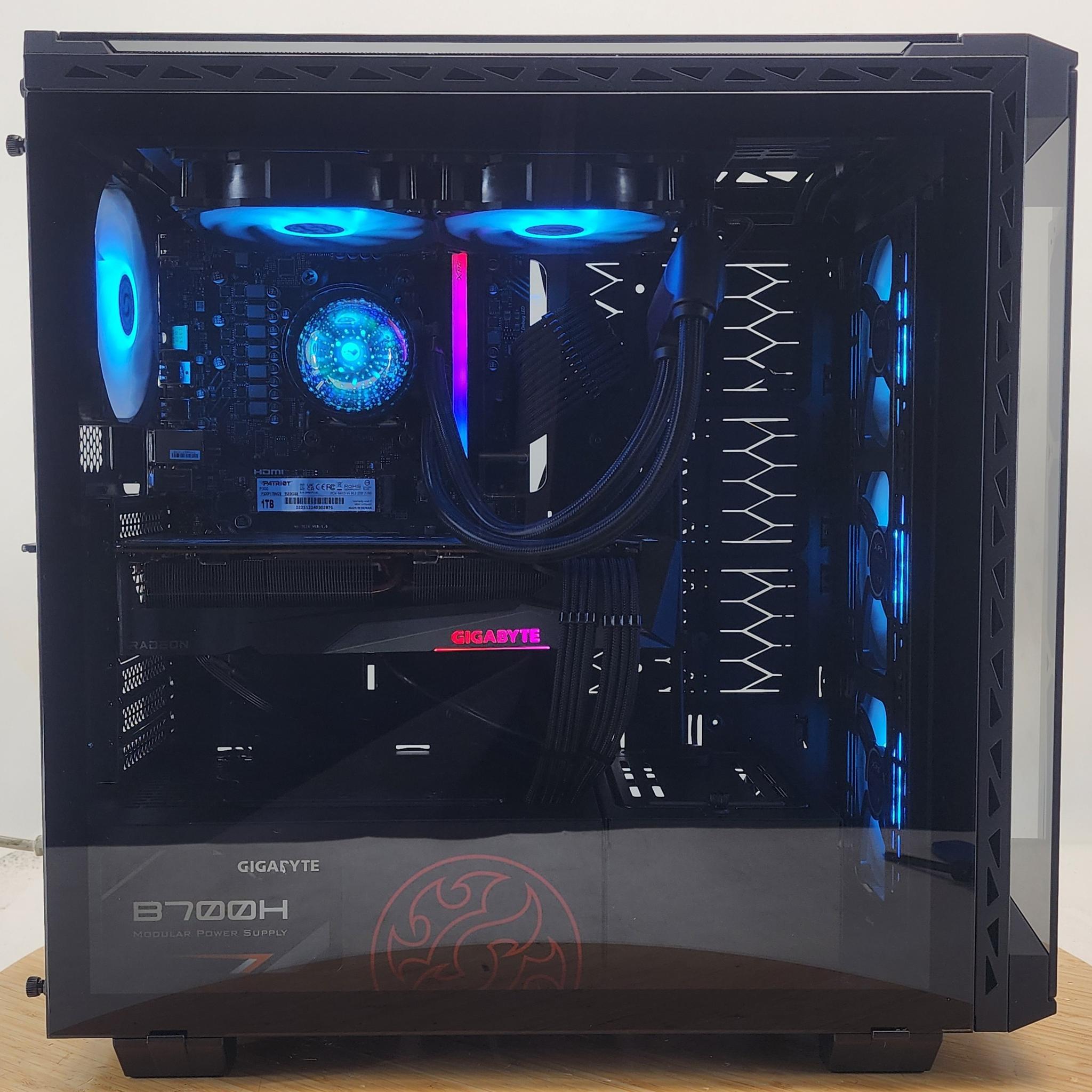 Gaming PC Ryzen 5 9600X 16GB RAM 1TB SSD RX 6800 XT 16GB Windows 11 Computer