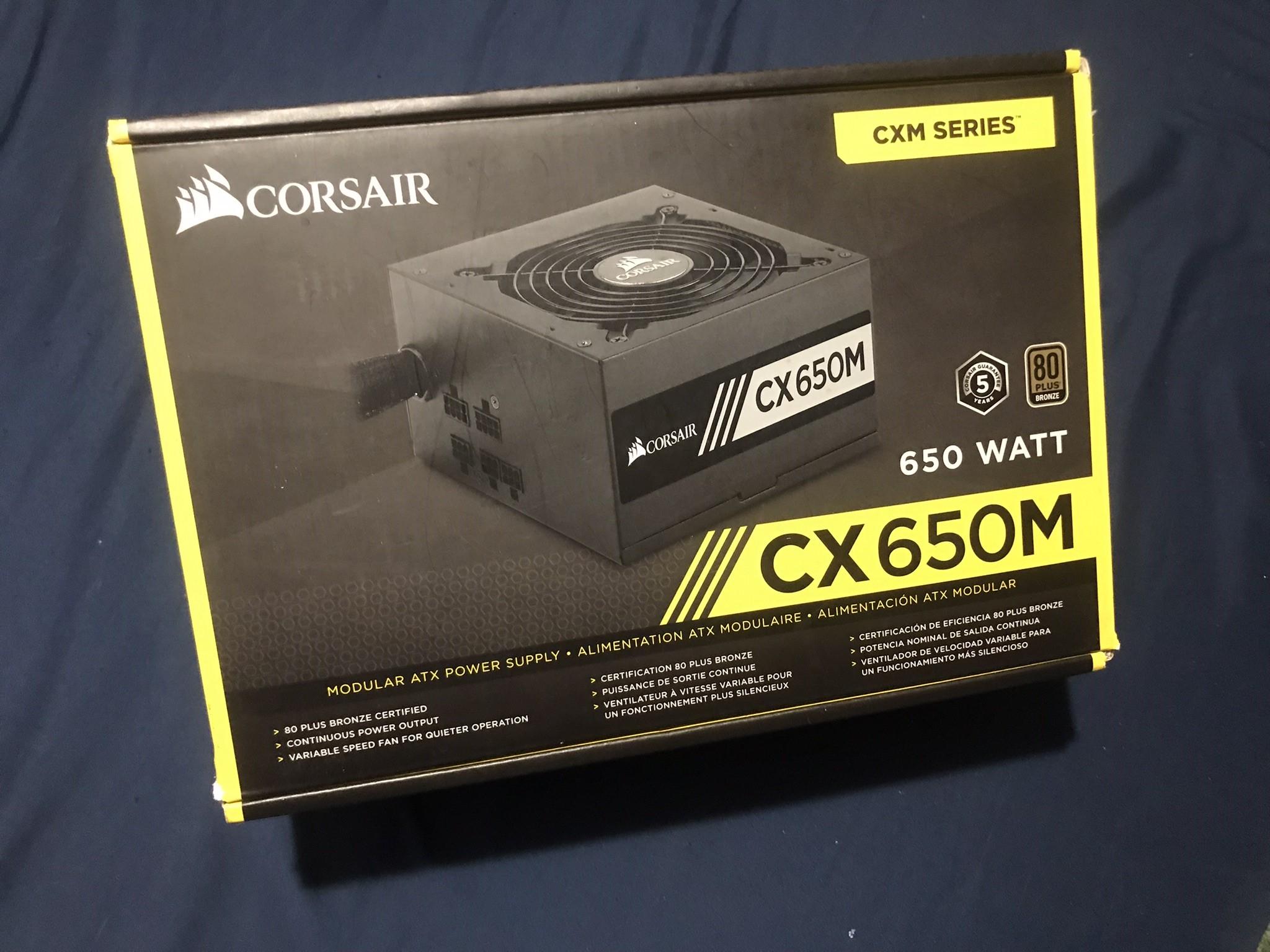 Corsair CX650M 650Watt Semi-Modular ATX Power Supply