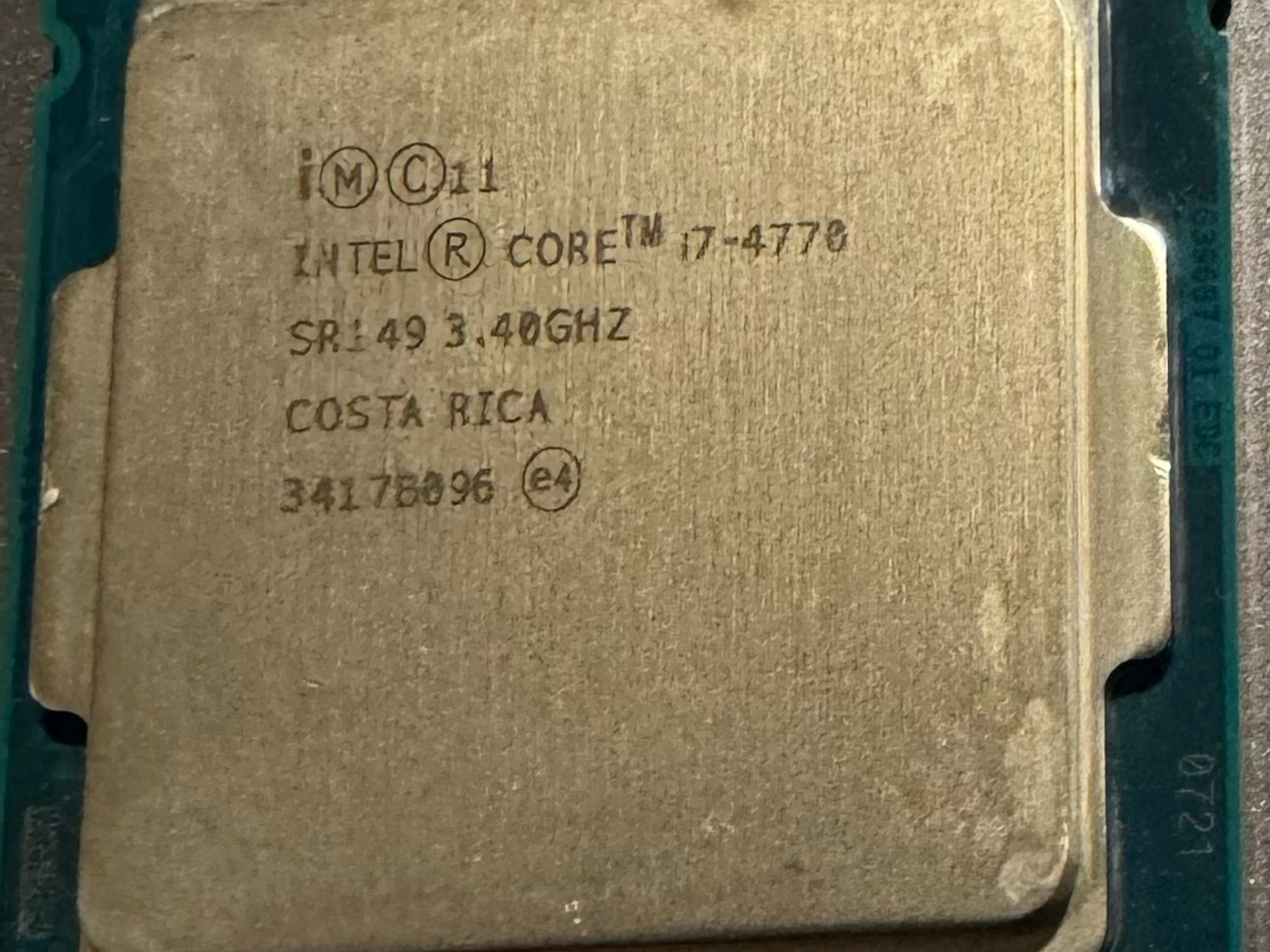 Intel i7-4770 Processor