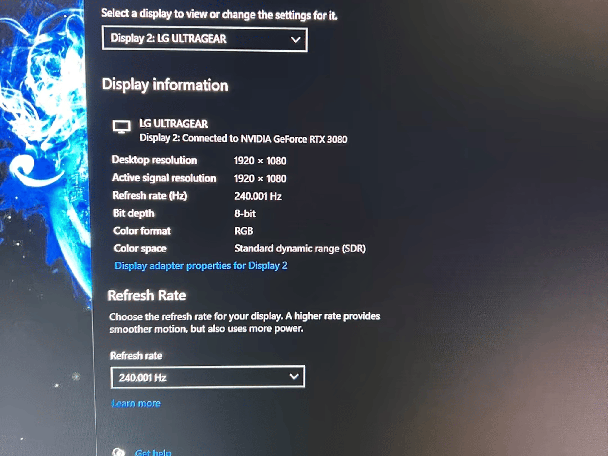 LG UltraGear 27" 240hz