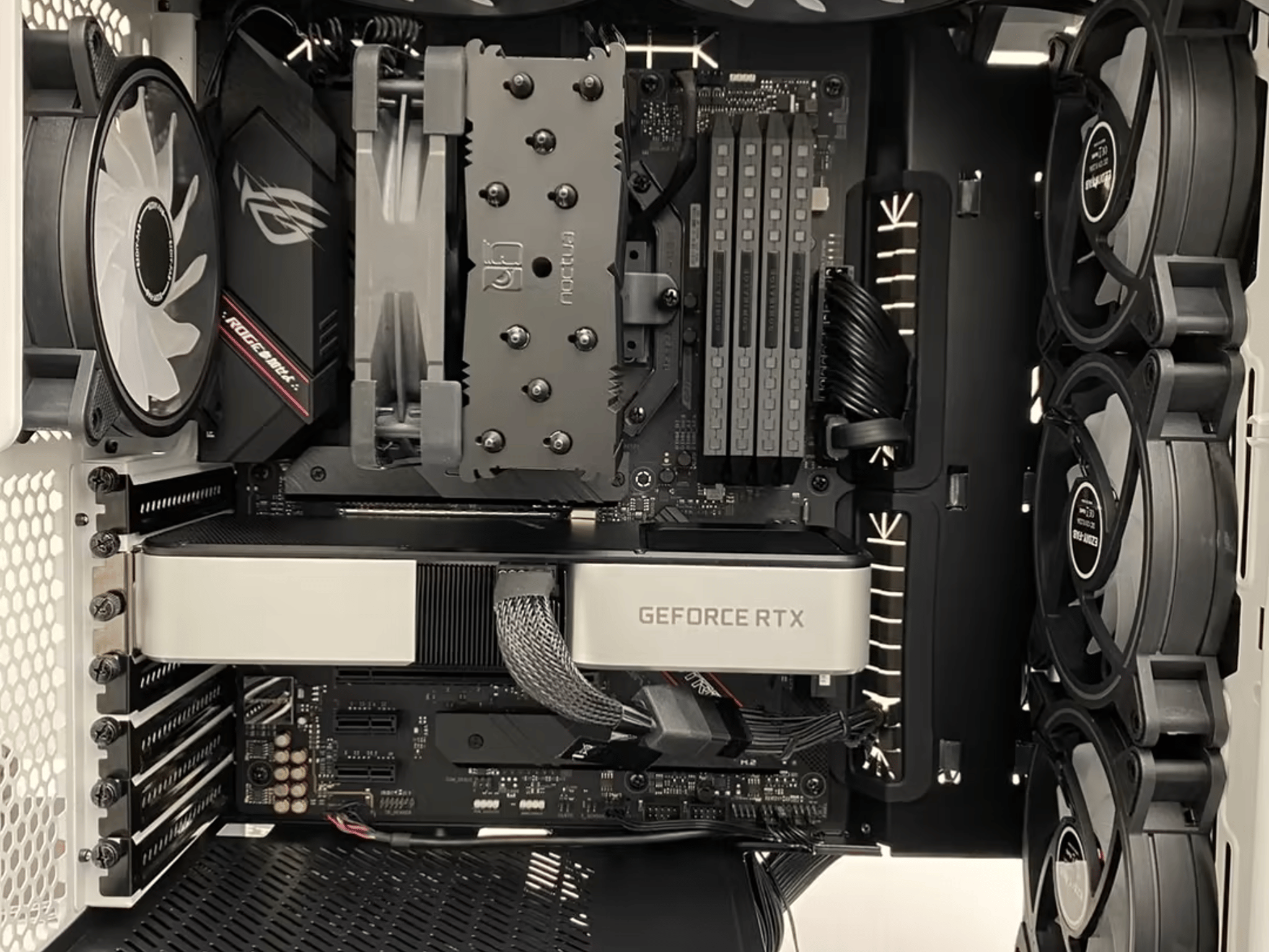 EZDIY RGB 6-Pack Case Fans w/Hub & Controller