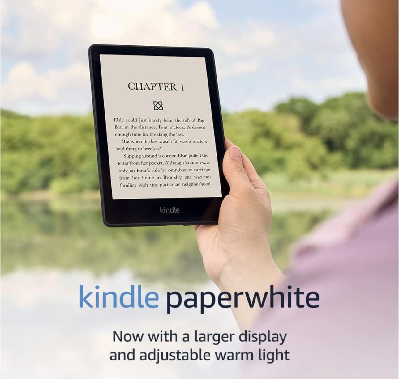 Kindle Paperwhite (8 GB) – 6.8" display and adjustable warm light – Black