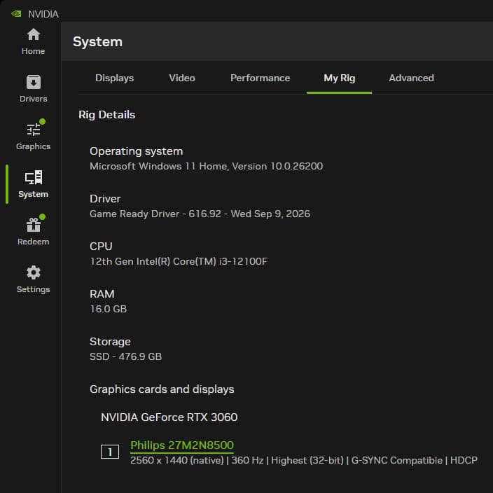 Gaming PC - RTX 3060 | i3-12100F