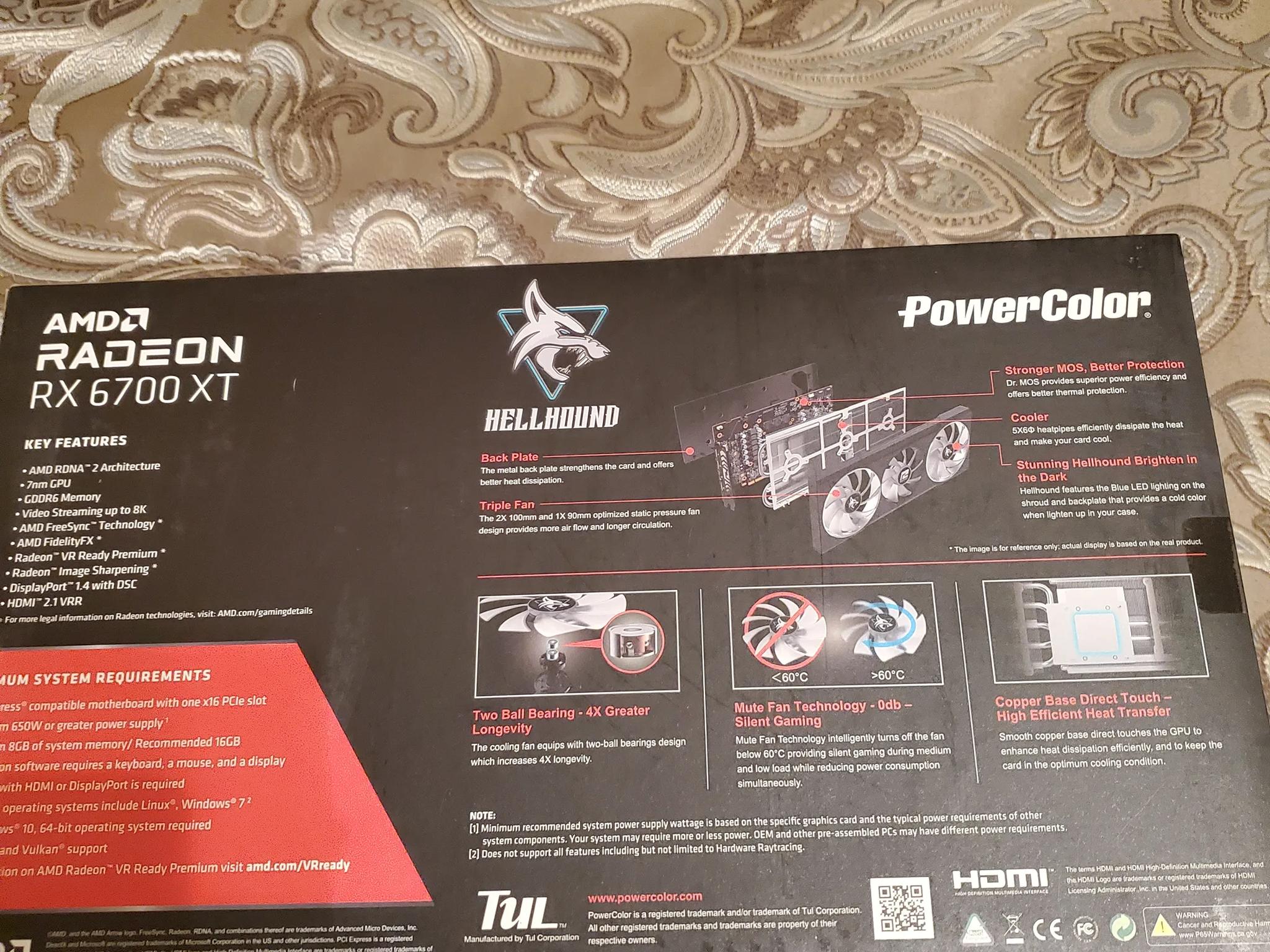 Powercolor Hellhound Radeon RX 6700 XT 