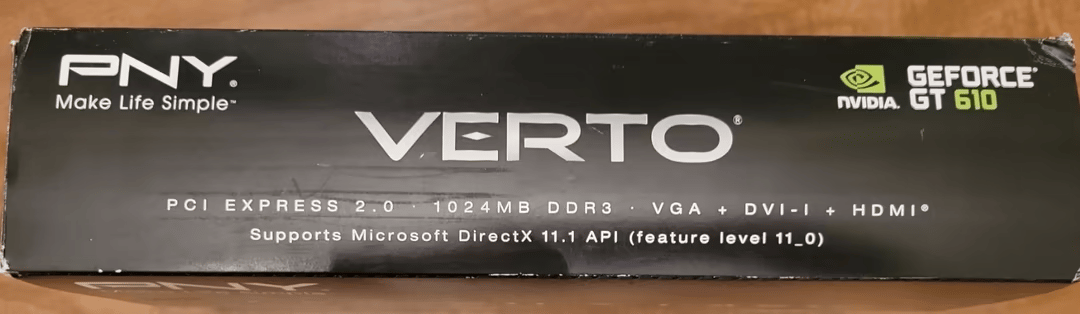 PNY Nvidia GeForce GT 610 1GB DDR3