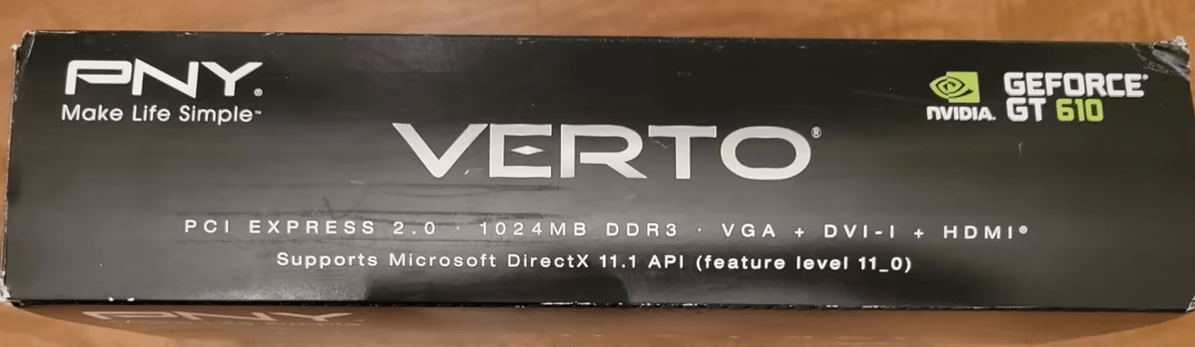 PNY Nvidia GeForce GT 610 1GB DDR3