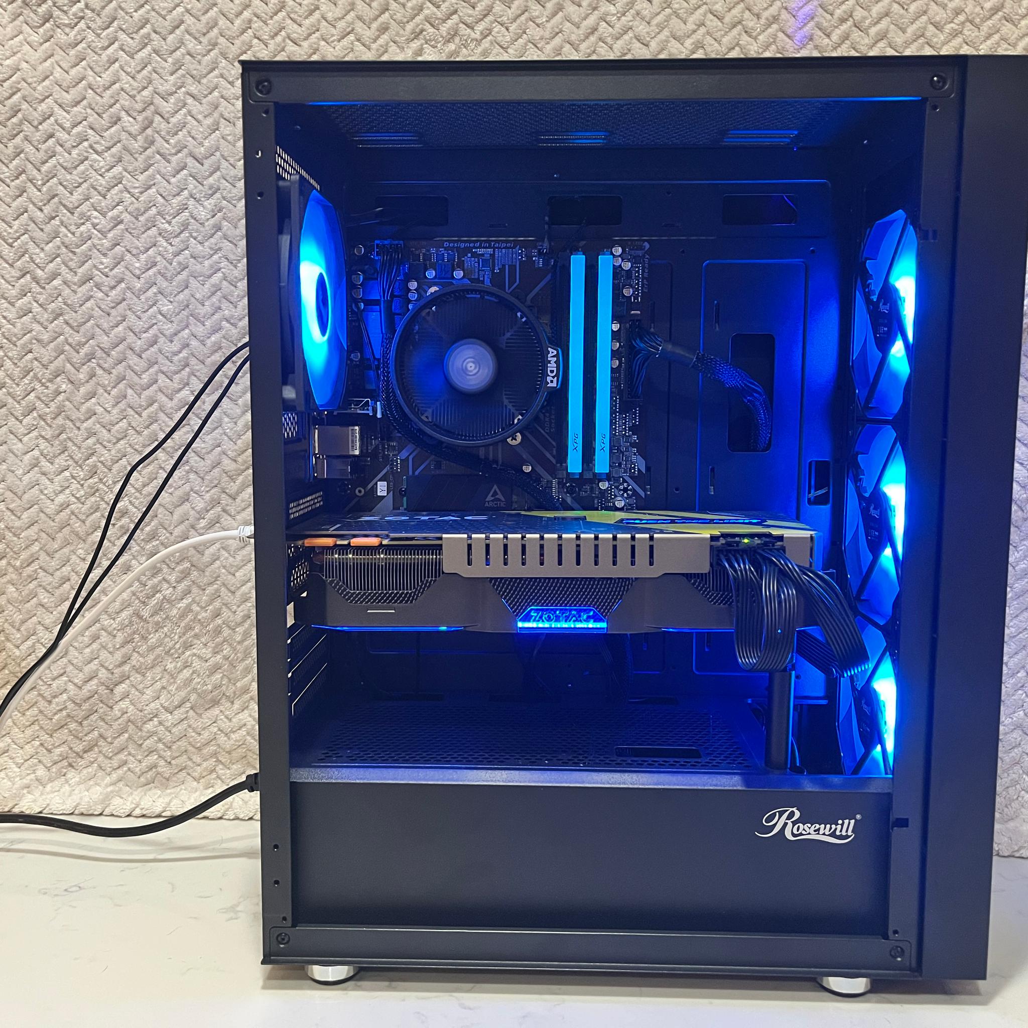 GTX 1070 + Ryzen 5 3600 | 16GB RAM | 512GB NVMe | WiFi Gaming PC