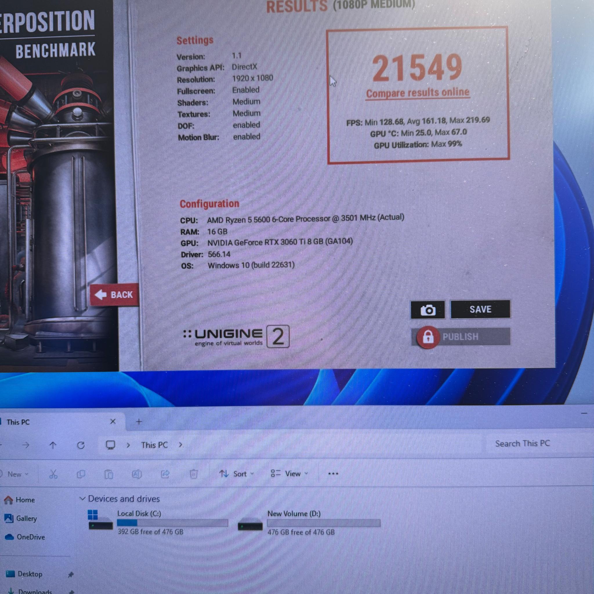 Gaming PC RTX 3060 ti