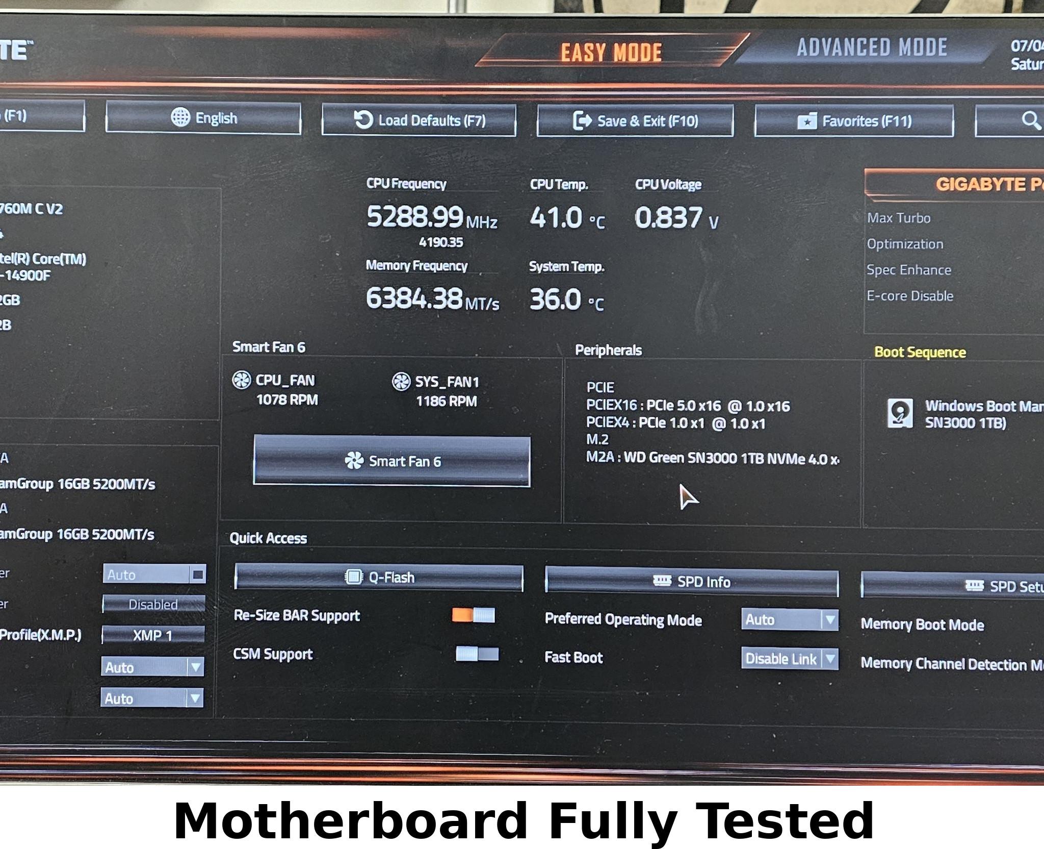 Gigabyte B760M C V2 LGA1700 DDR5 mATX Motherboard