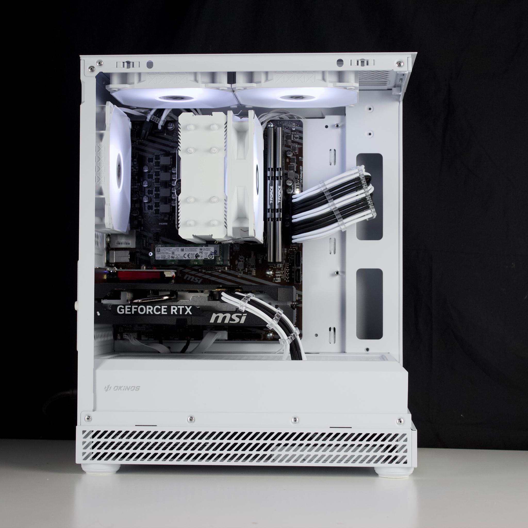 ⚪️ ⚫️ Clean Gaming PC | RTX 5050, Ryzen 5 5500, 16GB RAM, 512GB NVMe SSD | ARGB Control | ⚫️⚪️