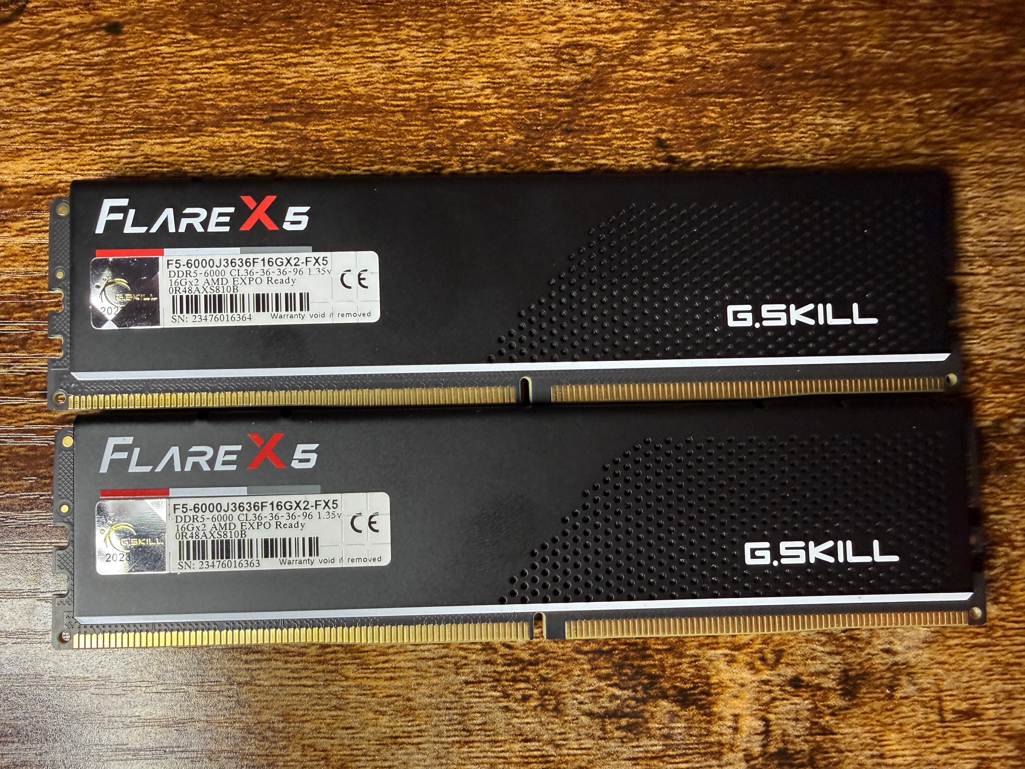G.Skill Flare X5 DDR5-6000 CL36-36-36-96 1.35V 32GB (2x16GB) XMP/EXPO F5-6000J3636F16GX2-FX5