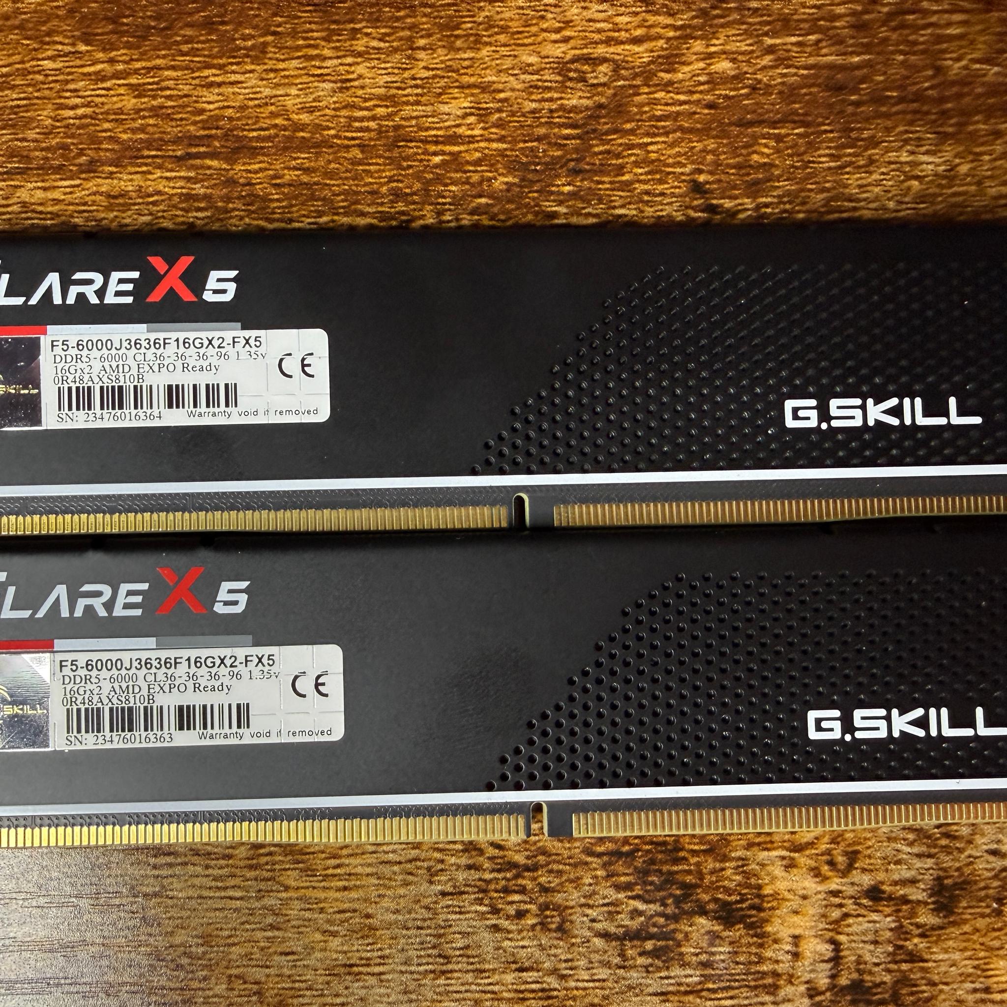 G.Skill Flare X5 DDR5-6000 CL36-36-36-96 1.35V 32GB (2x16GB) XMP/EXPO F5-6000J3636F16GX2-FX5