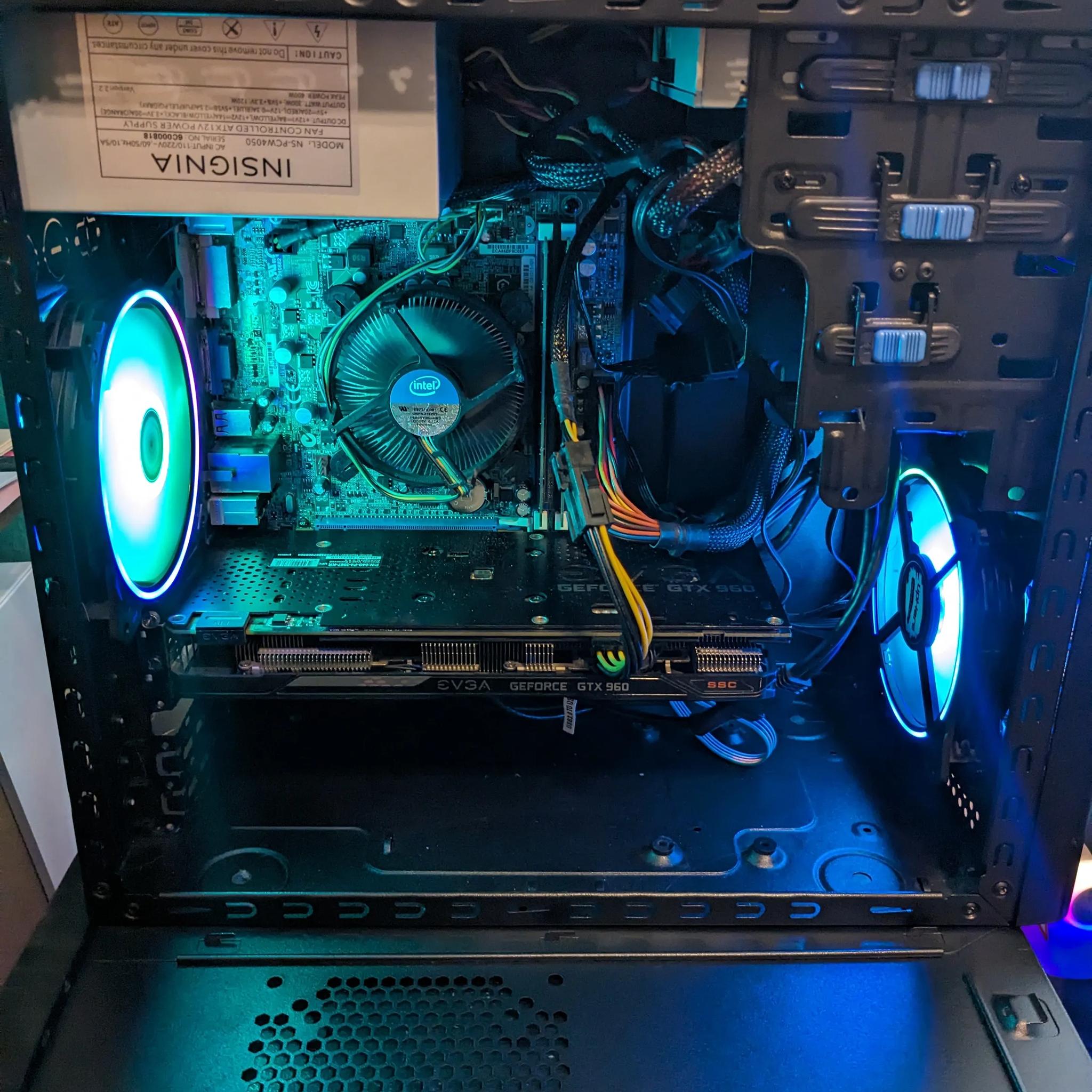 FREE SHIP|| Xeon 1220v2 (same as i5-3450), 16GB RAM, GTX 960 4GB, 480GB SSD, Wifi, RGB, Win10