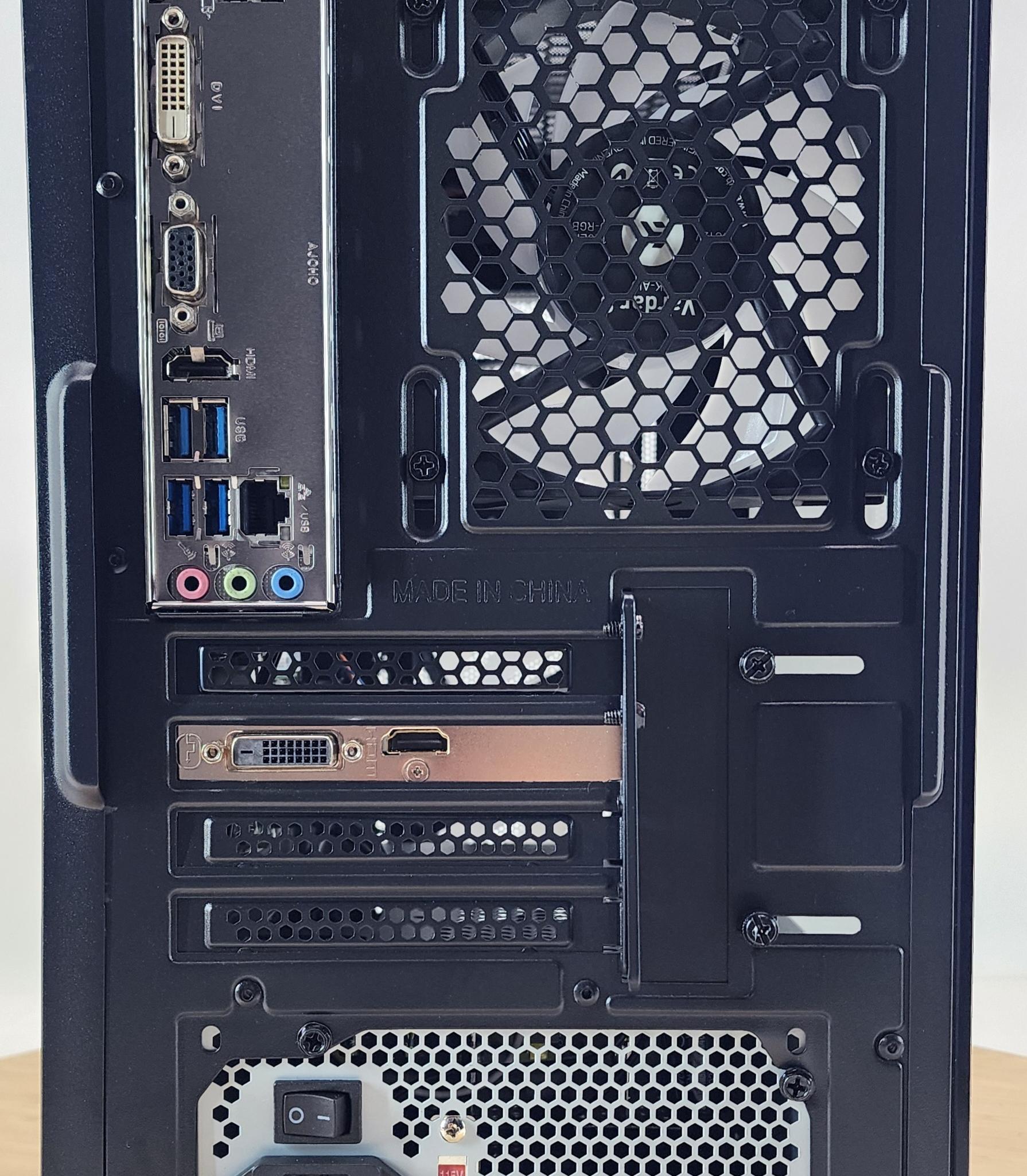 Gaming PC Ryzen 2300X 16GB RAM 256GB SSD 1TB HDD GT 1030 2GB Windows 11 Computer