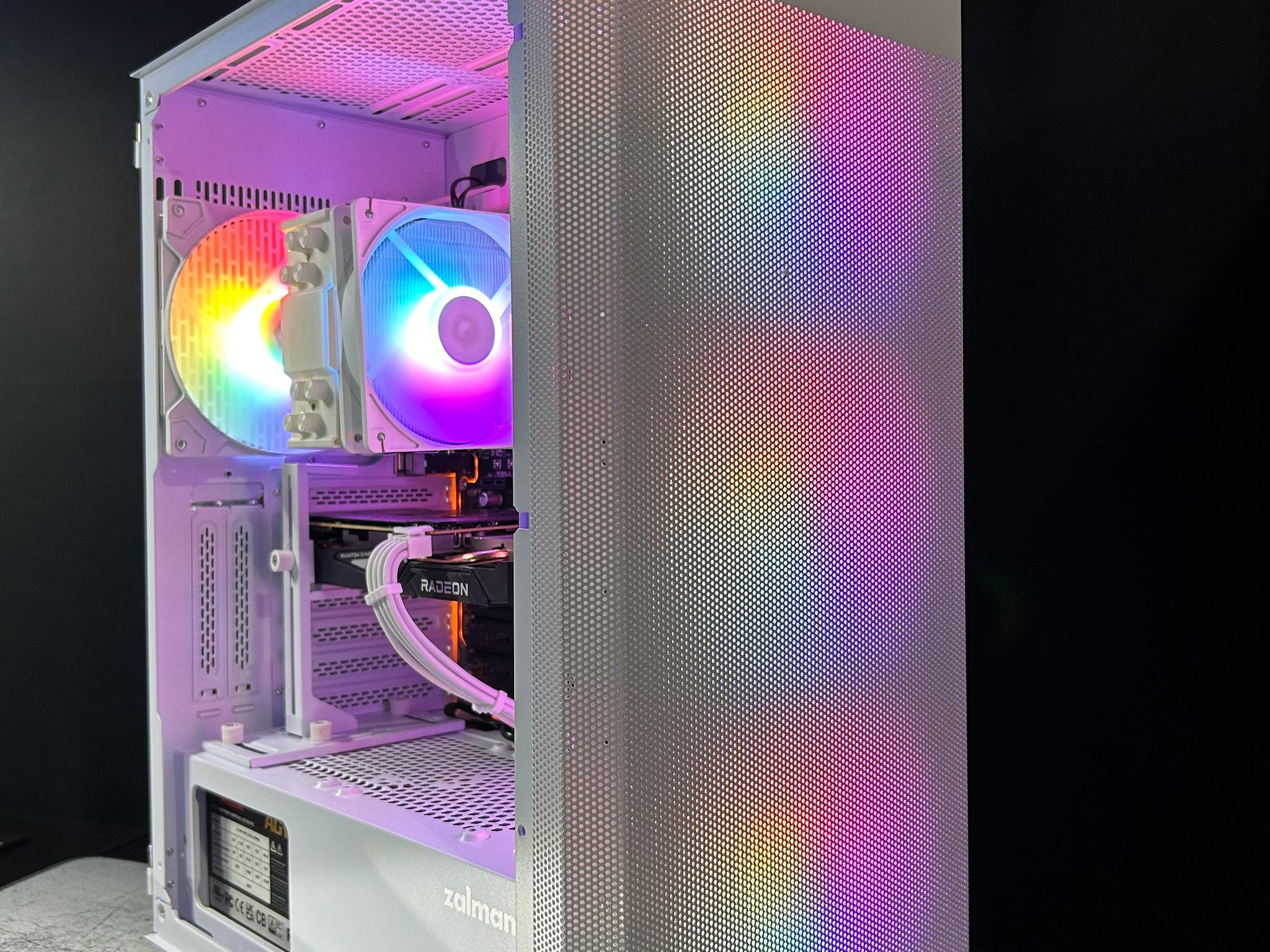 🤍 White RGB Gaming pc