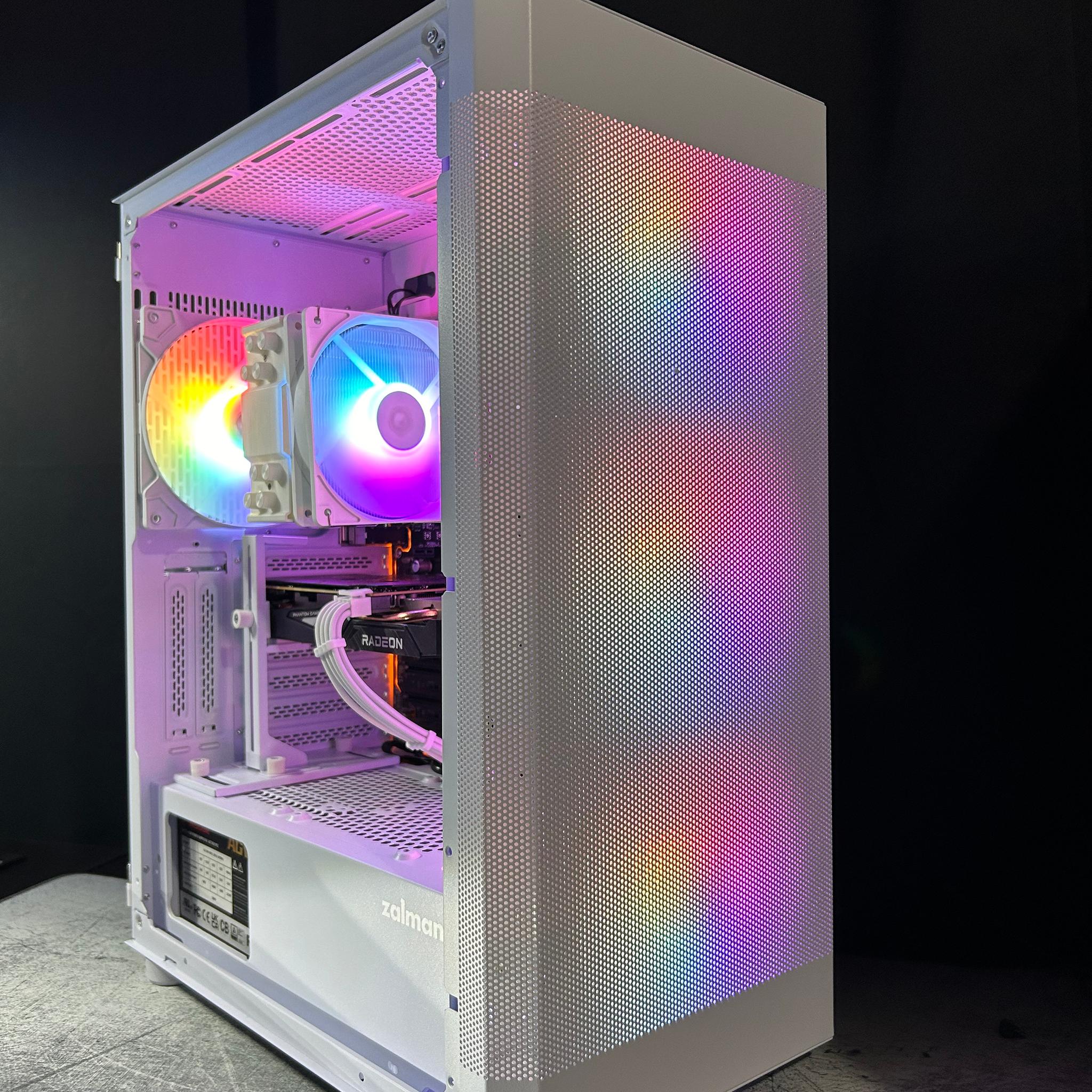 🤍 White RGB Gaming pc