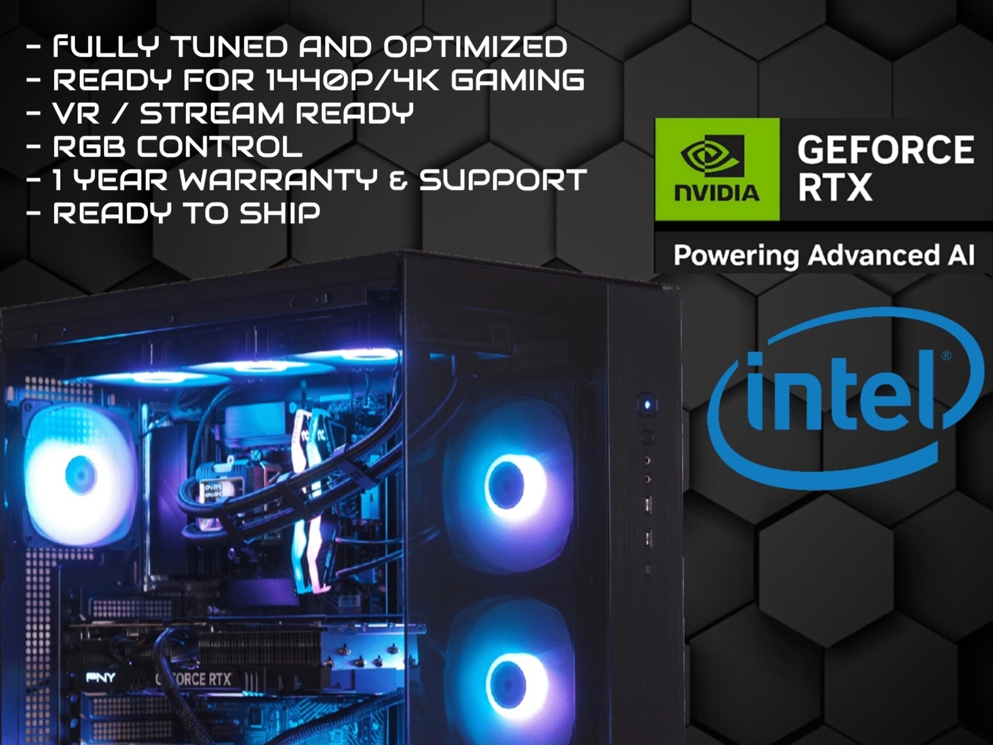 🚨 Flash Sale🚨 Kyrex - 4070 ti Super | 12600k | 32GB DDDR5 | 2TB NVME | 850W Gold