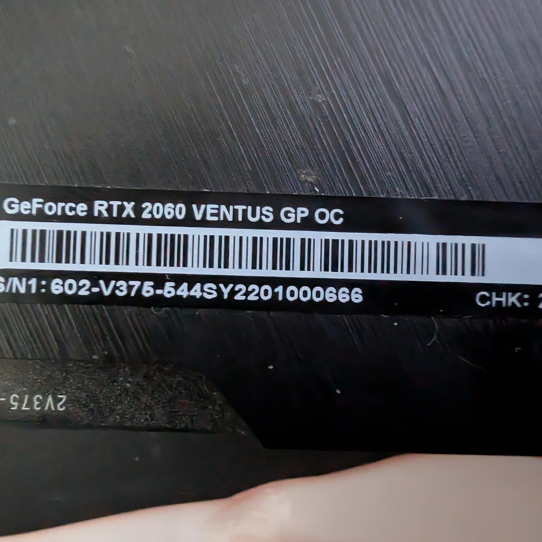 MSI GeForce RTX 2060 VENTUS GP OC