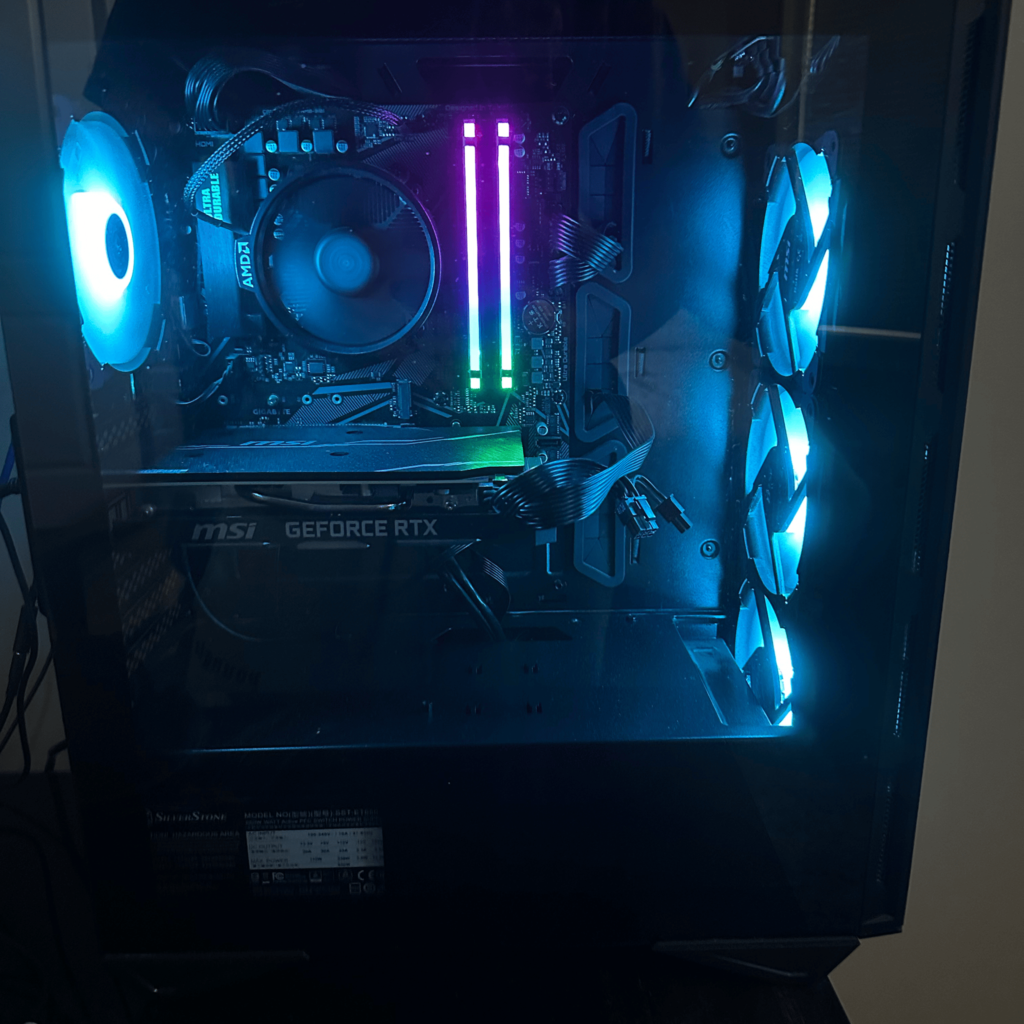 Gaming PC  RTX 2060 6GB  AMD Ryzen 5 3600  16 Gb DDR4 RAM Gigabyte b550m DS3H  1TB SSD 650W