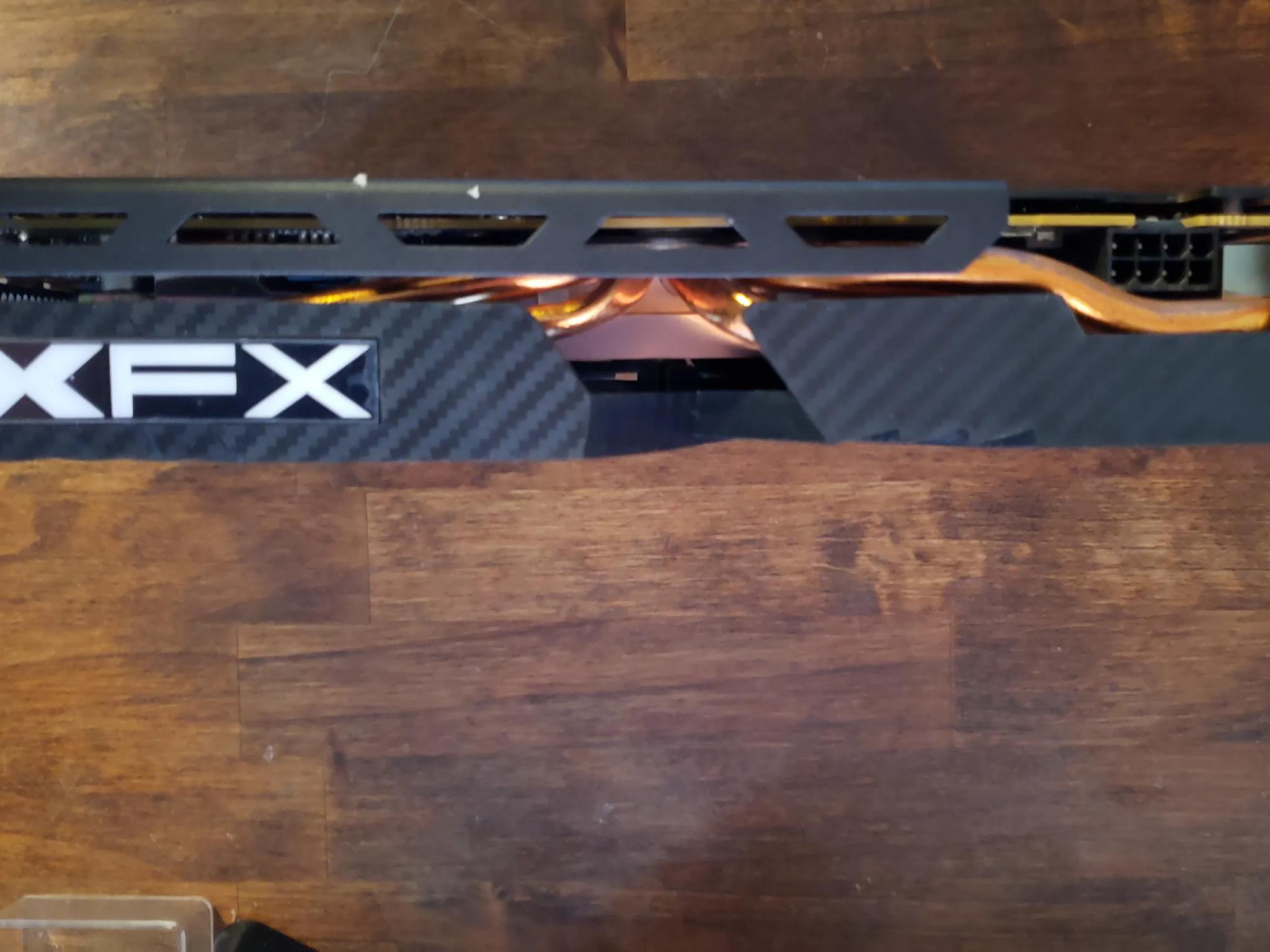 XFX RX 580 graphics card with 8gb memory