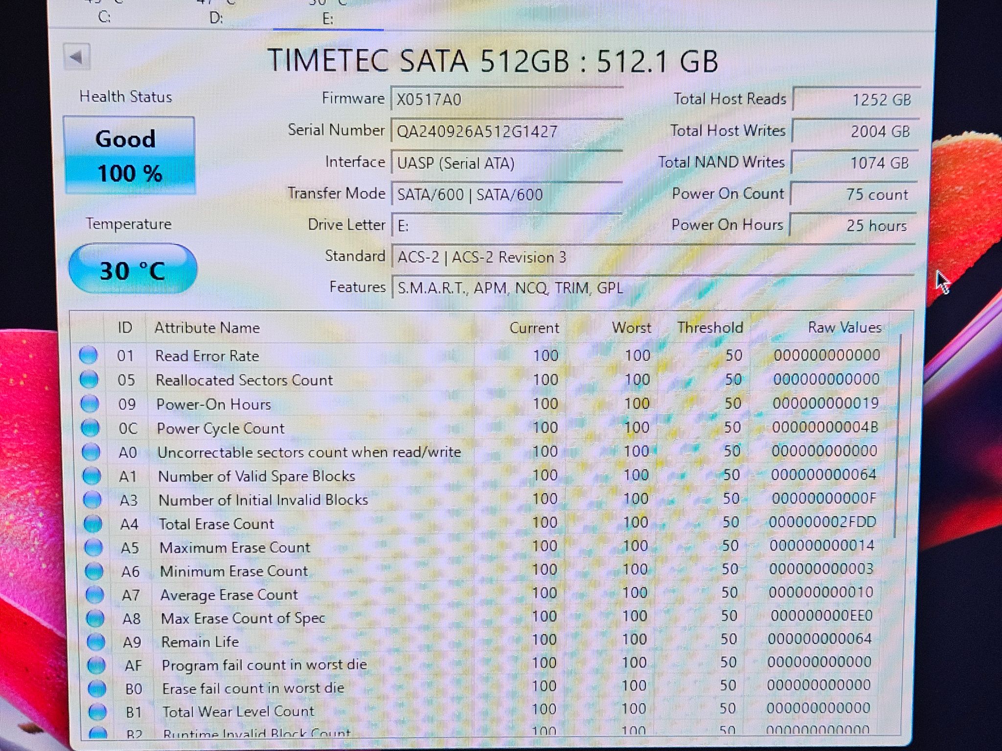 Timetec 2.5 inch Sata III SSD 512GB