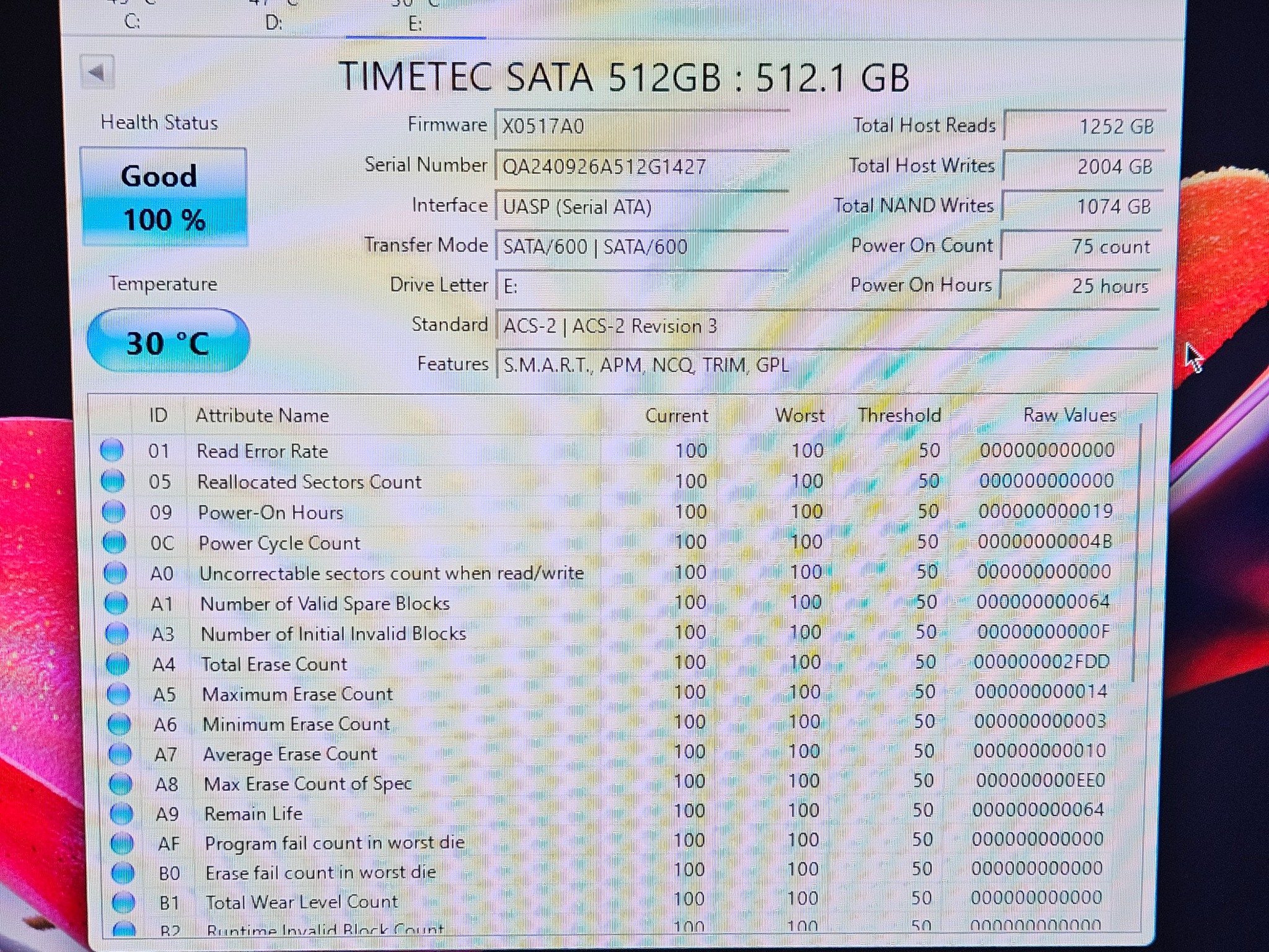 Timetec 2.5 inch Sata III SSD 512GB