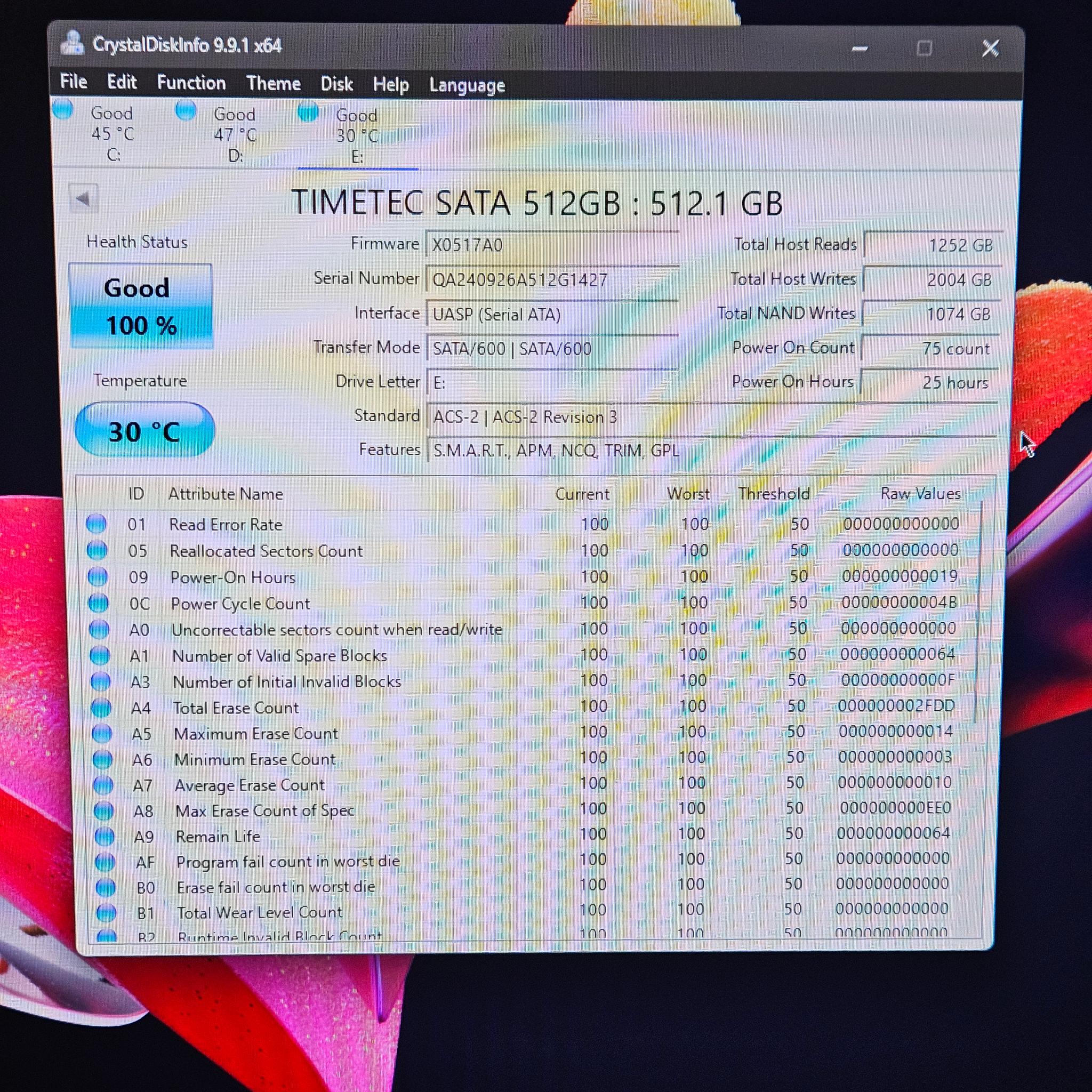 Timetec 2.5 inch Sata III SSD 512GB