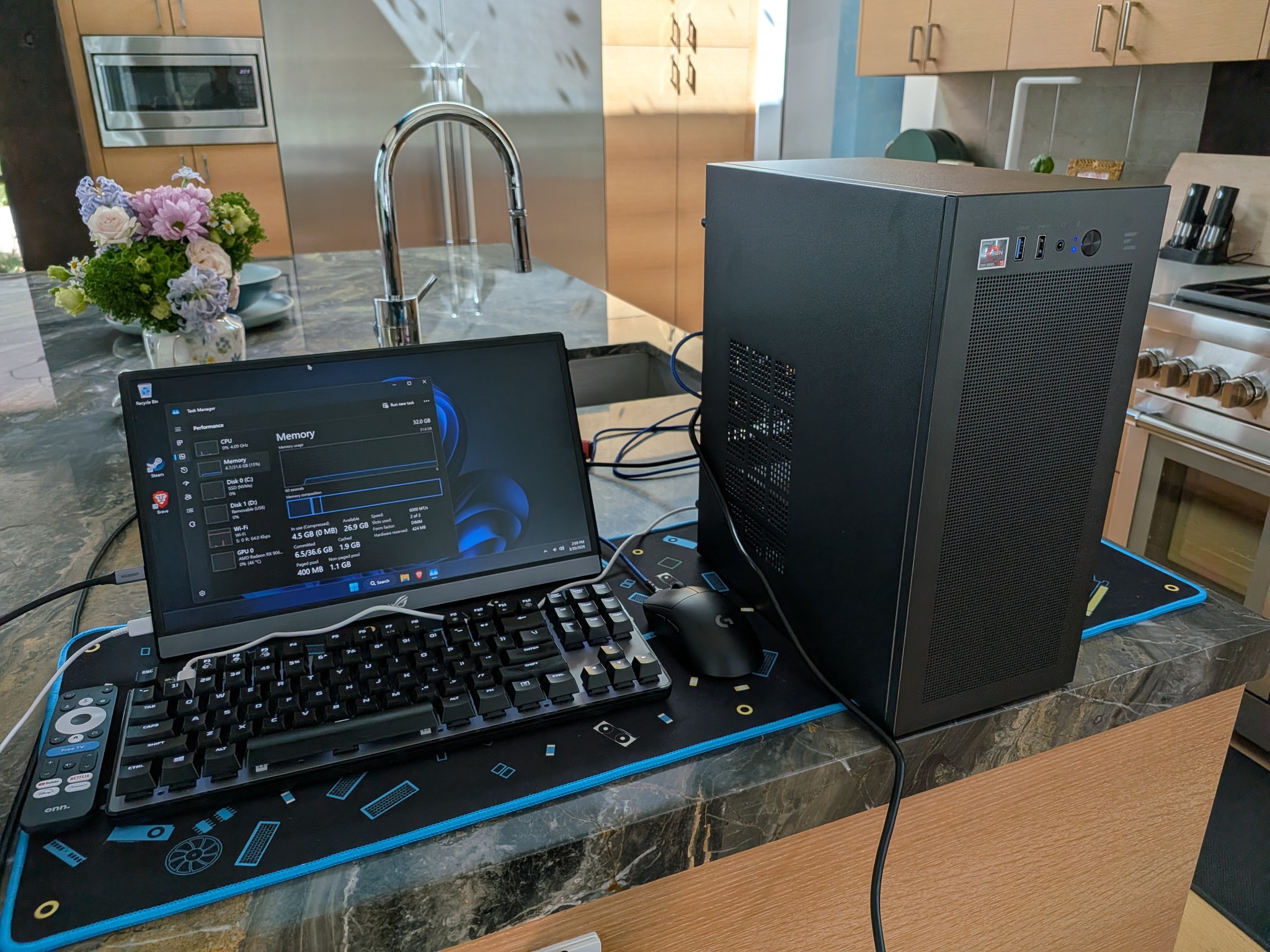 1440p Office Sleeper - RX 9060 XT 16GB, Ryzen 5 7500F, 32 GB DDR5, 2 TB Gen 5 NVME