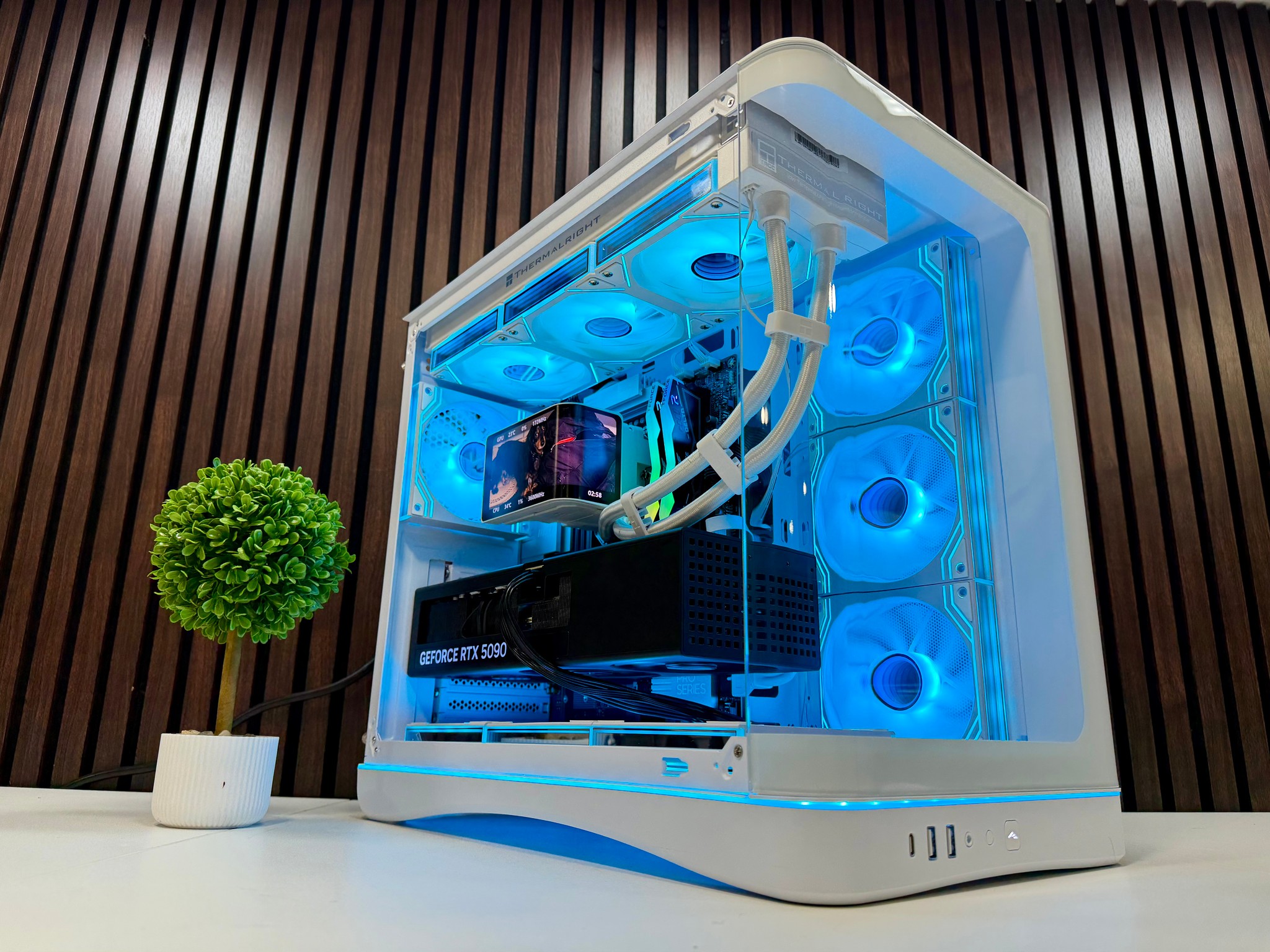RTX 5090 | Ryzen 9950X3D | 64GB DDR5 | 2TB Gen 5 M.2 | 1200 Watt Tier A PSU | LCD AIO