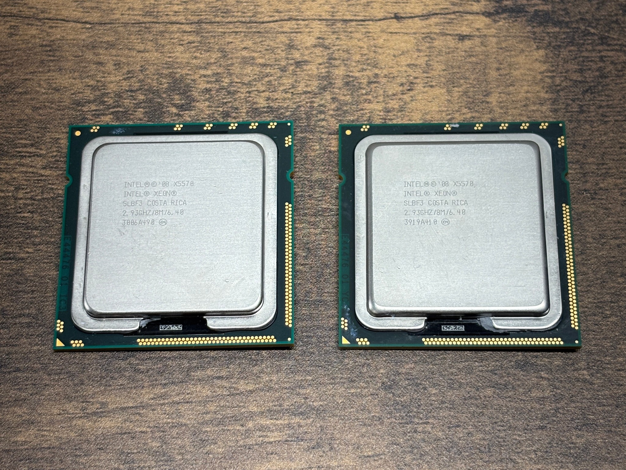 2x Intel Xeon X5570 2.93GHz Quad Core LGA 1366 CPUs – Tested Working