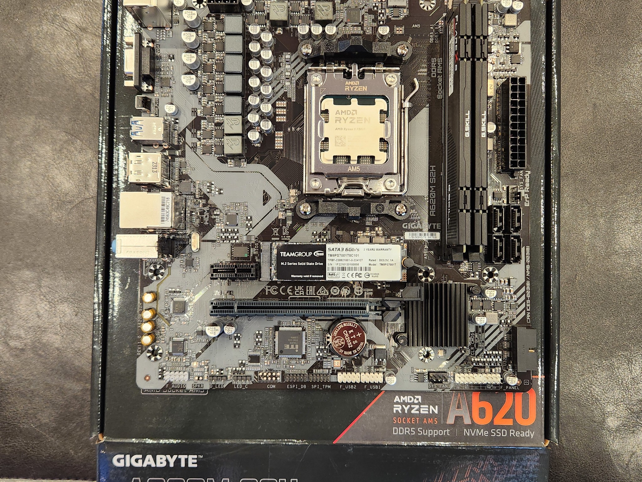 PC Build Combo - R5 7500F, A620M-S2H, 2x16GB DDR5, 1TB SSD