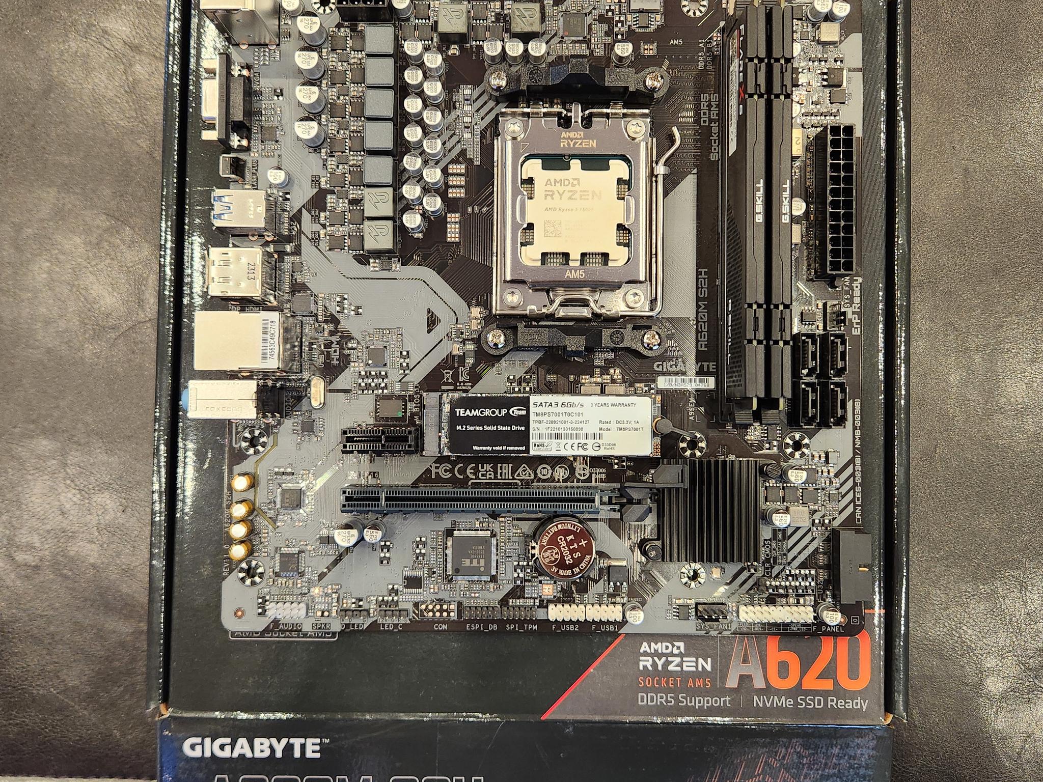 PC Build Combo - R5 7500F, A620M-S2H, 2x16GB DDR5, 1TB SSD