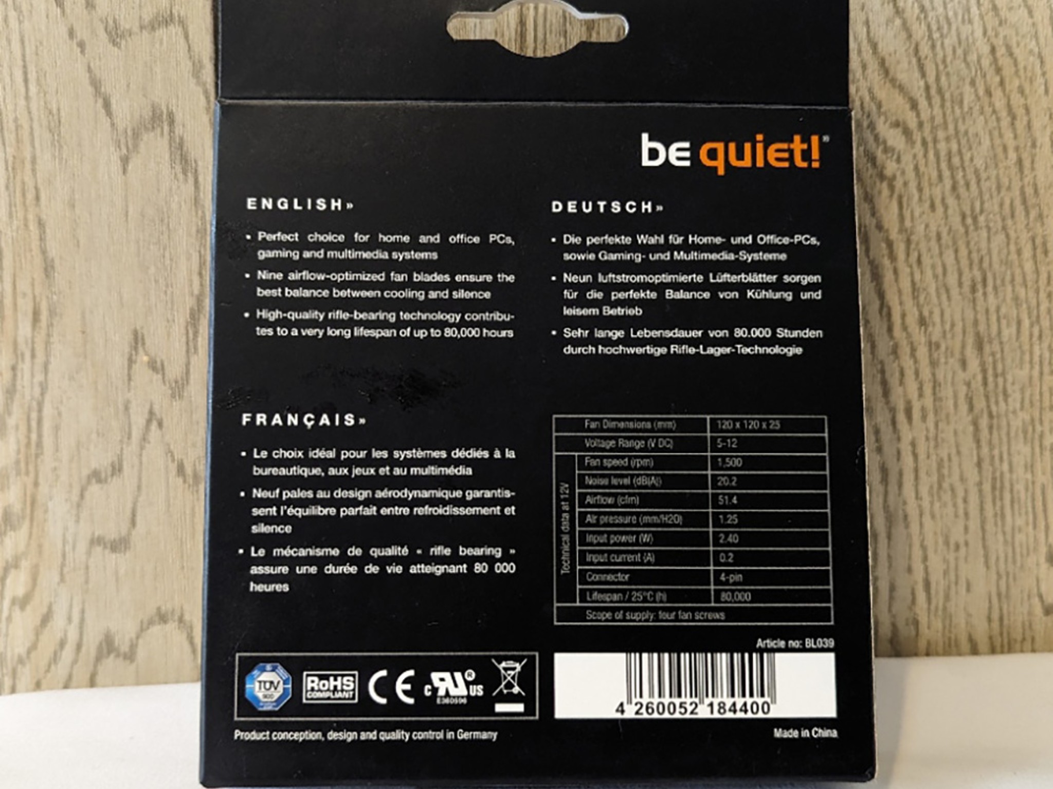 be quiet! Pure Wings 2 120mm PWM Case fans, Set of 2
