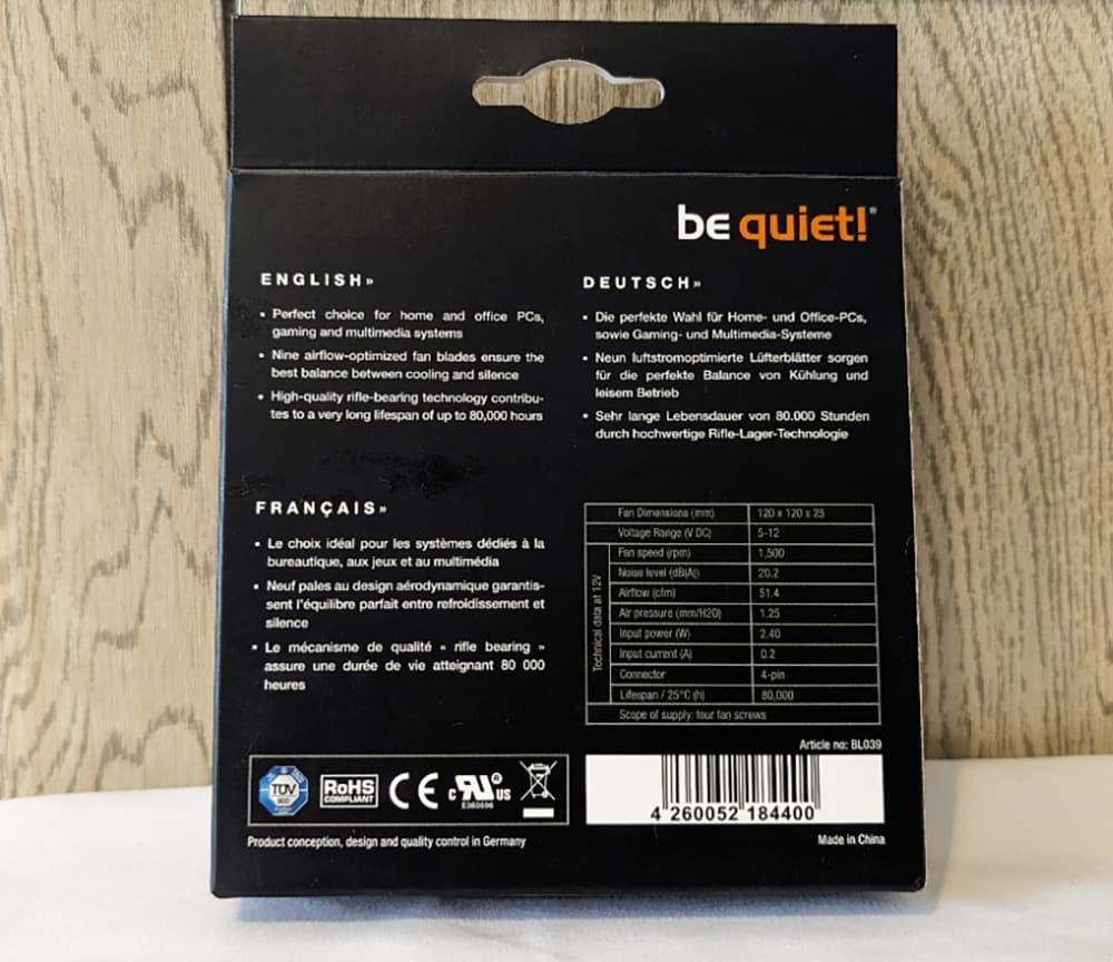 be quiet! Pure Wings 2 120mm PWM Case fans, Set of 2