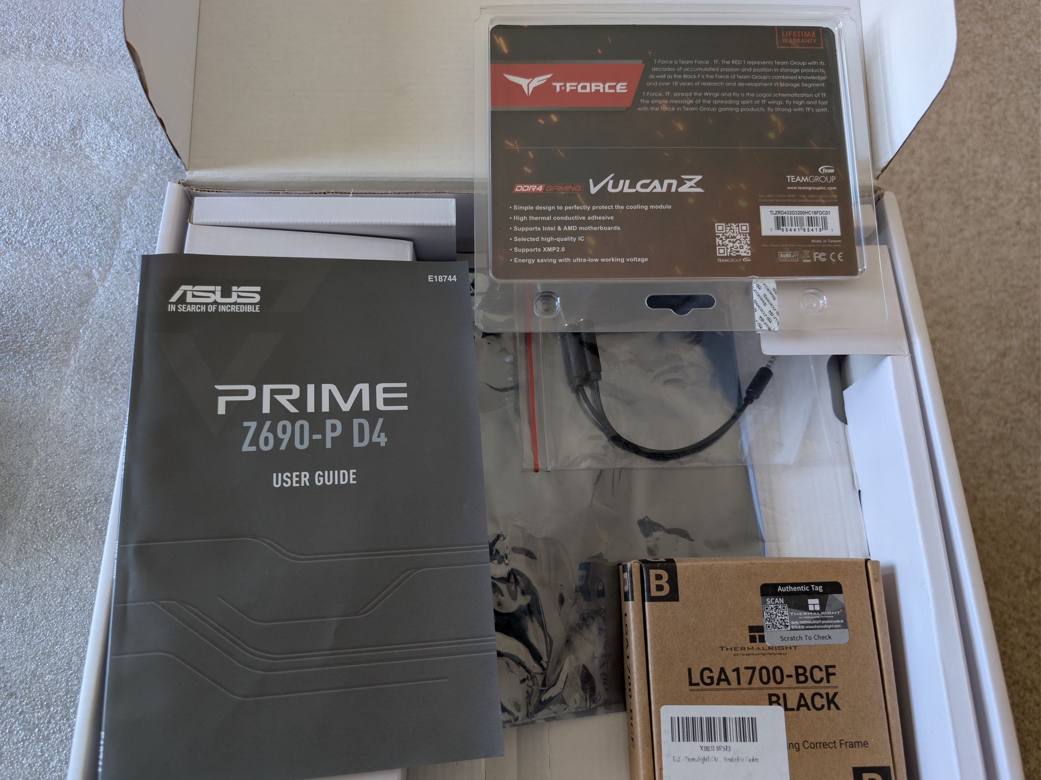 Intel i9-12900KS + ASUS Z690 + 32GB DDR4 + WiFi 6E- Ready to Build Combo - King of Alder Lake