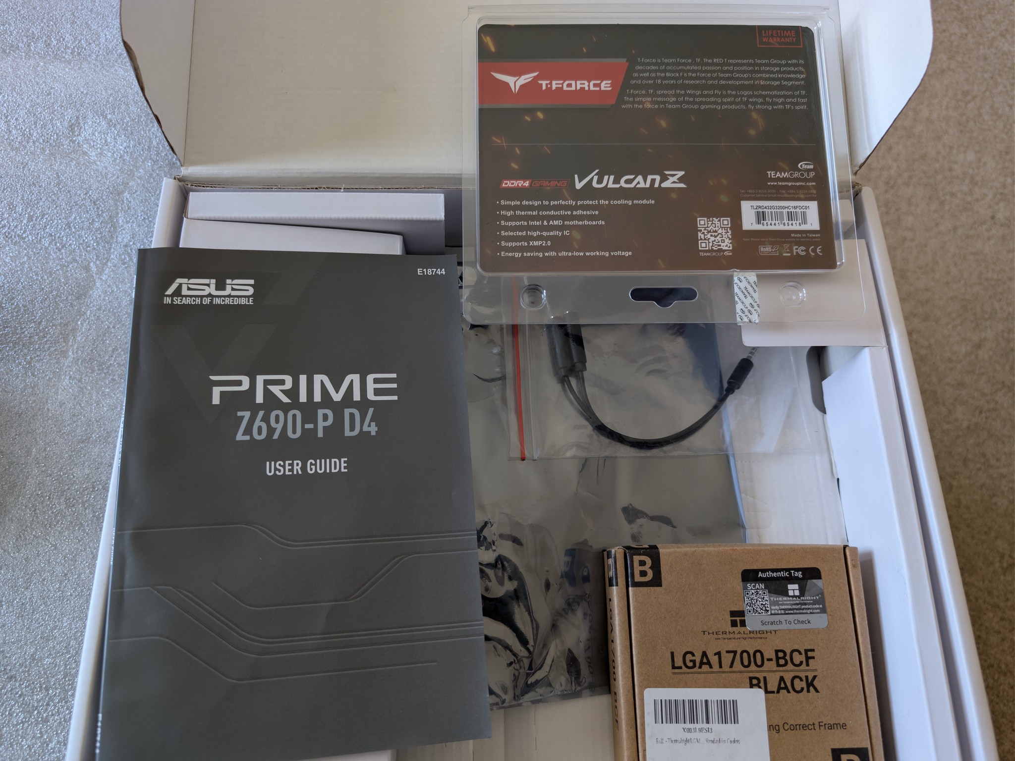 Intel i9-12900KS + ASUS Z690 + 32GB DDR4 + WiFi 6E- Ready to Build Combo - King of Alder Lake
